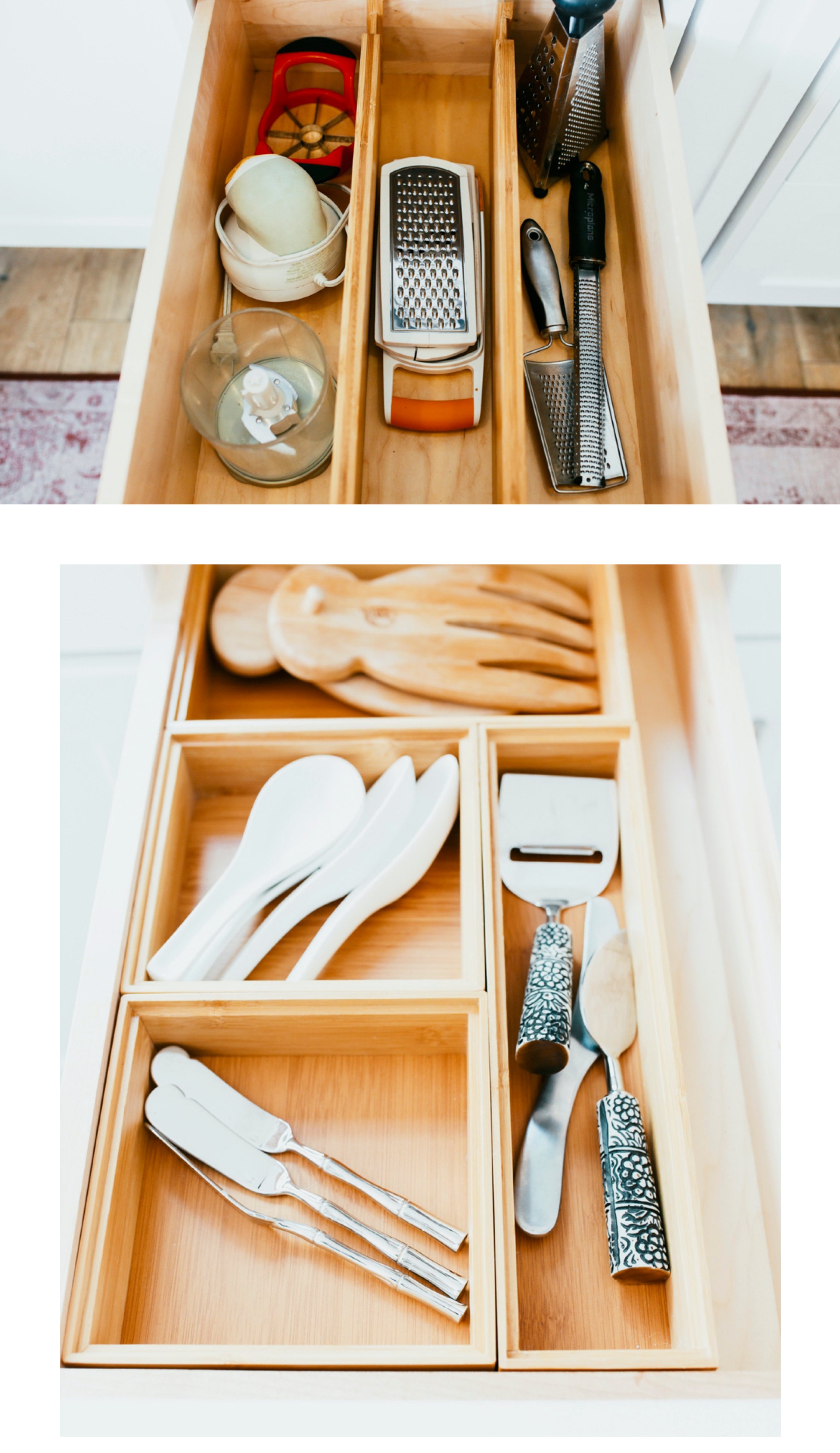 clean kitchen drawers
