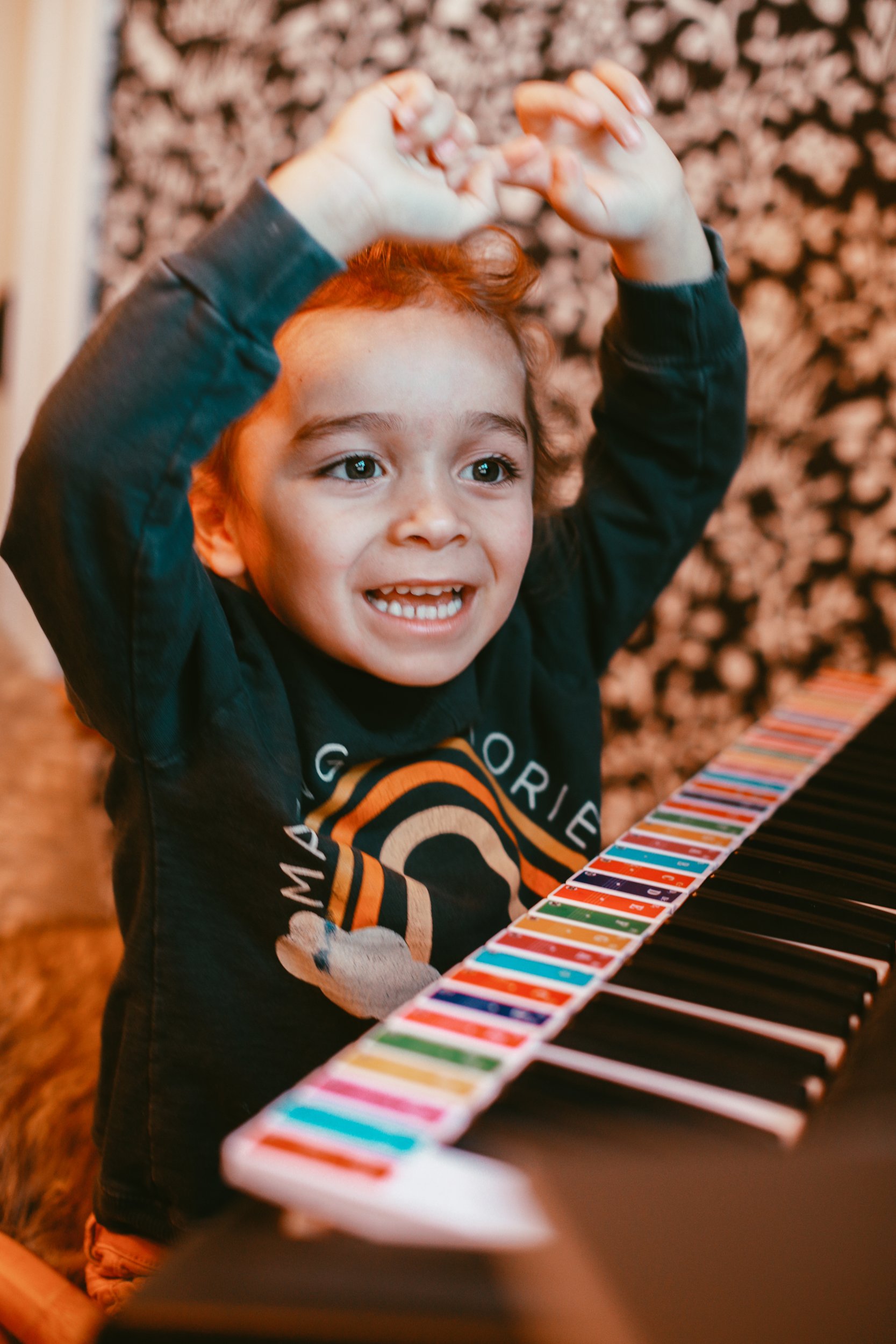 boy celebrating