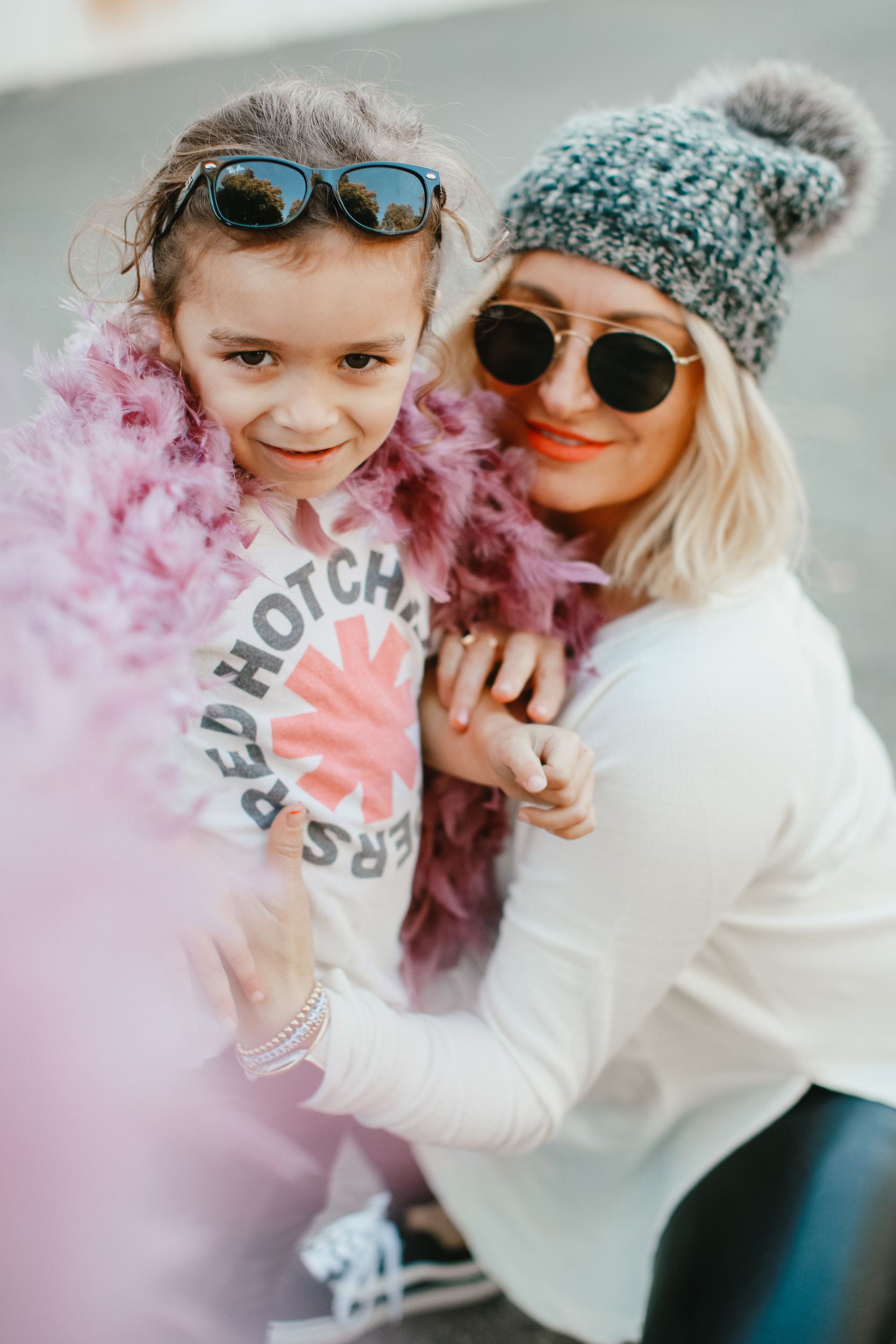 mom and toddler with fashion