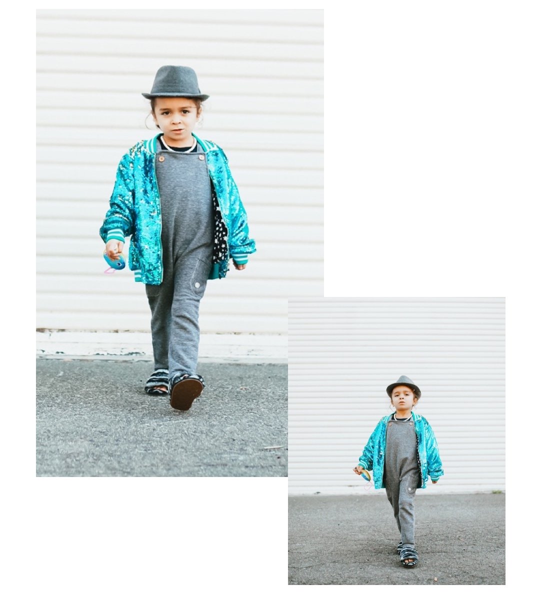 walking fashion kid