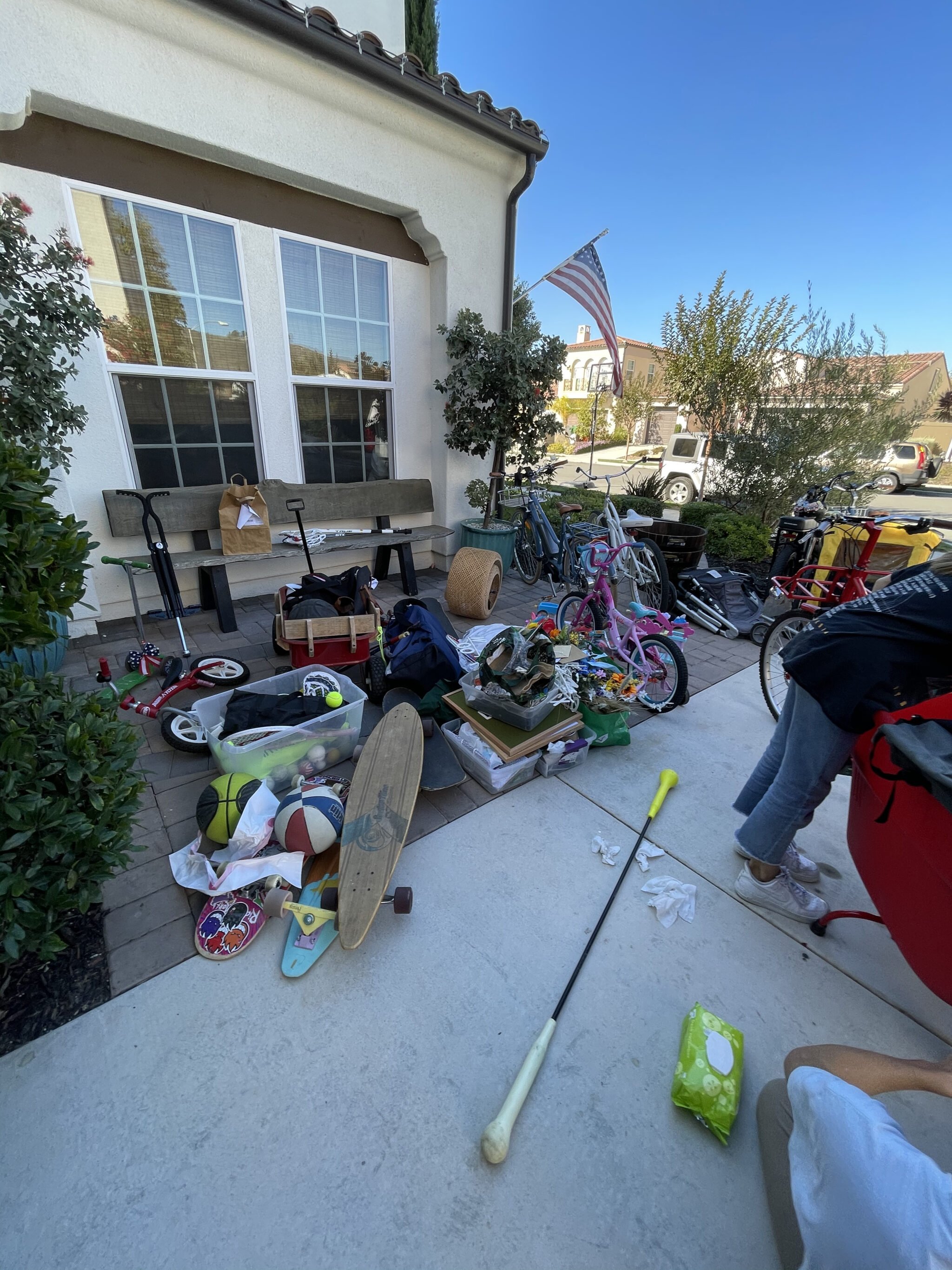 toys in the driveway