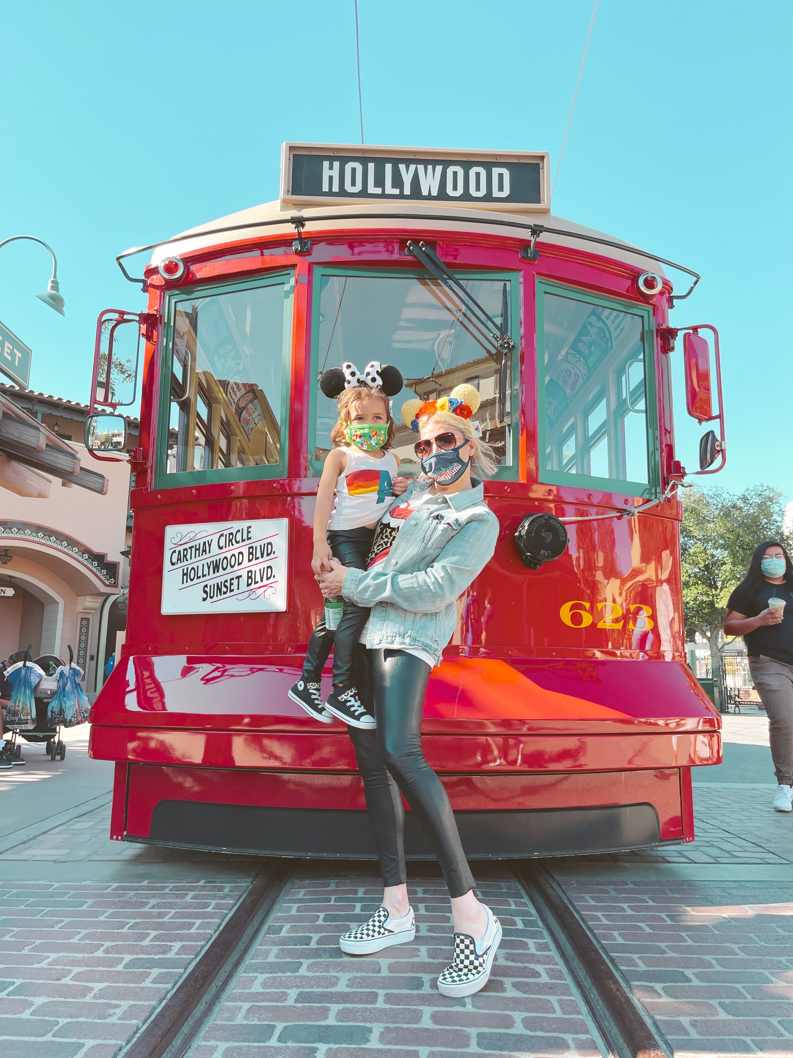 mom and baby at disneyland