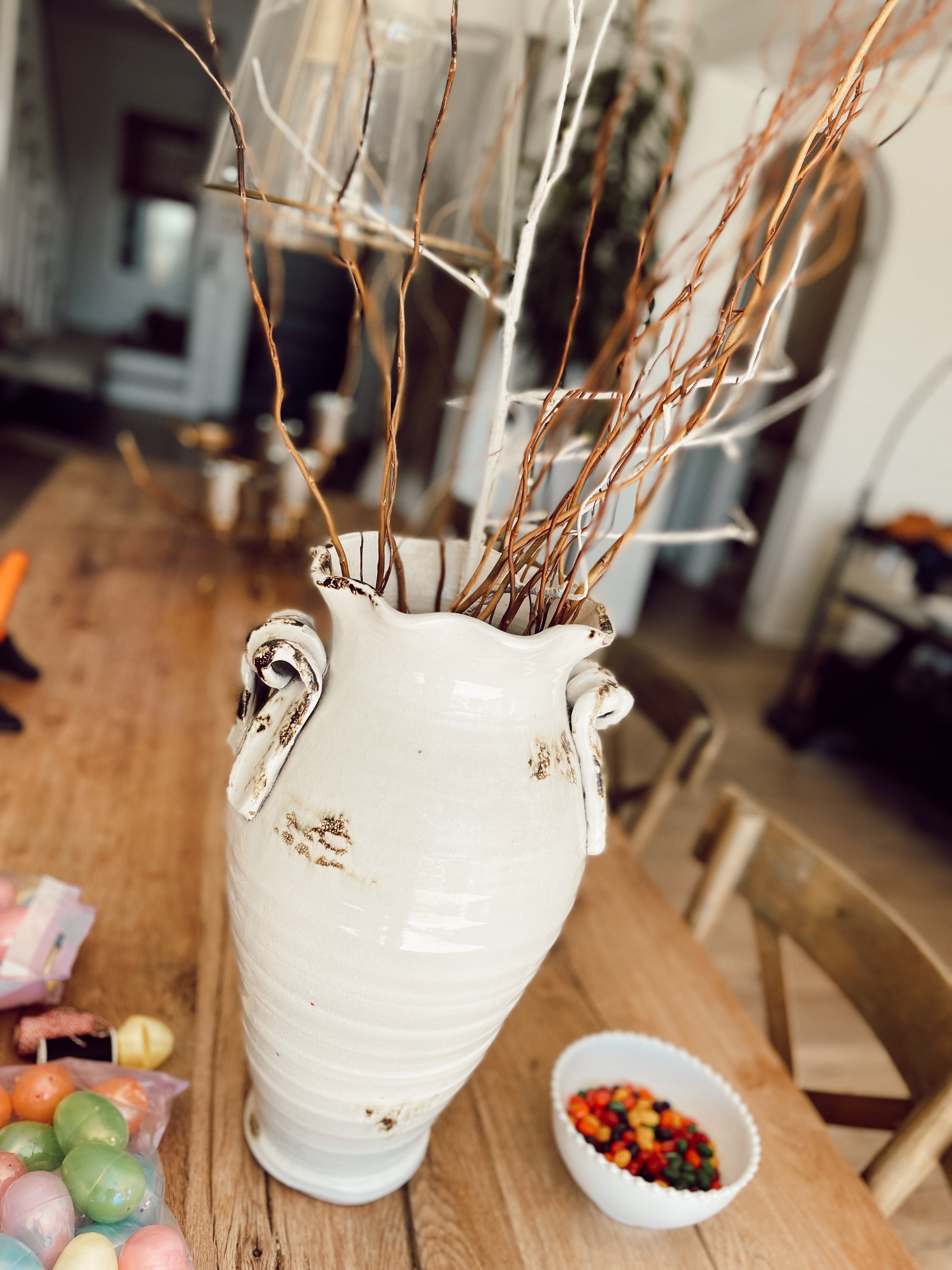 branches in a vase