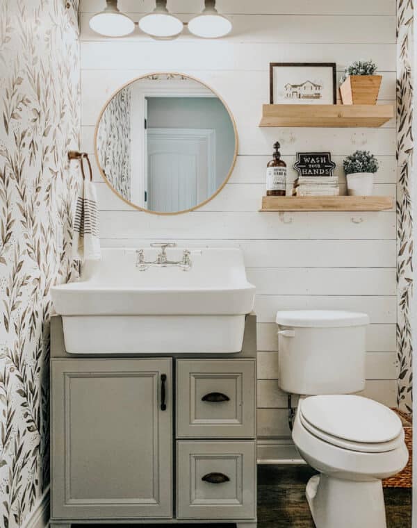 9 Farmhouse Bathrooms We're Obsessed With (2023) - City Girl Gone Mom