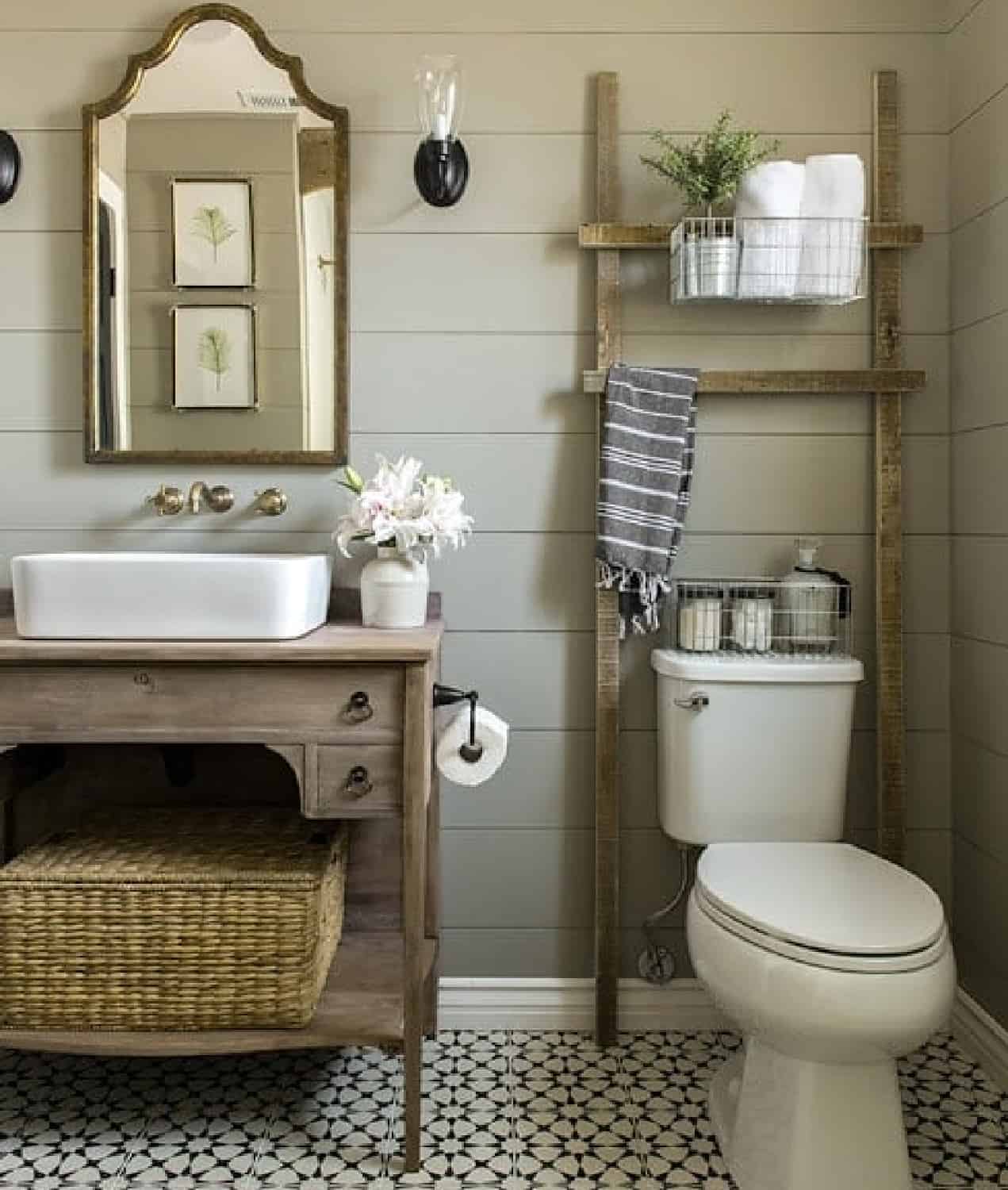 9 Farmhouse Bathrooms We're Obsessed With (2023) - City Girl Gone Mom