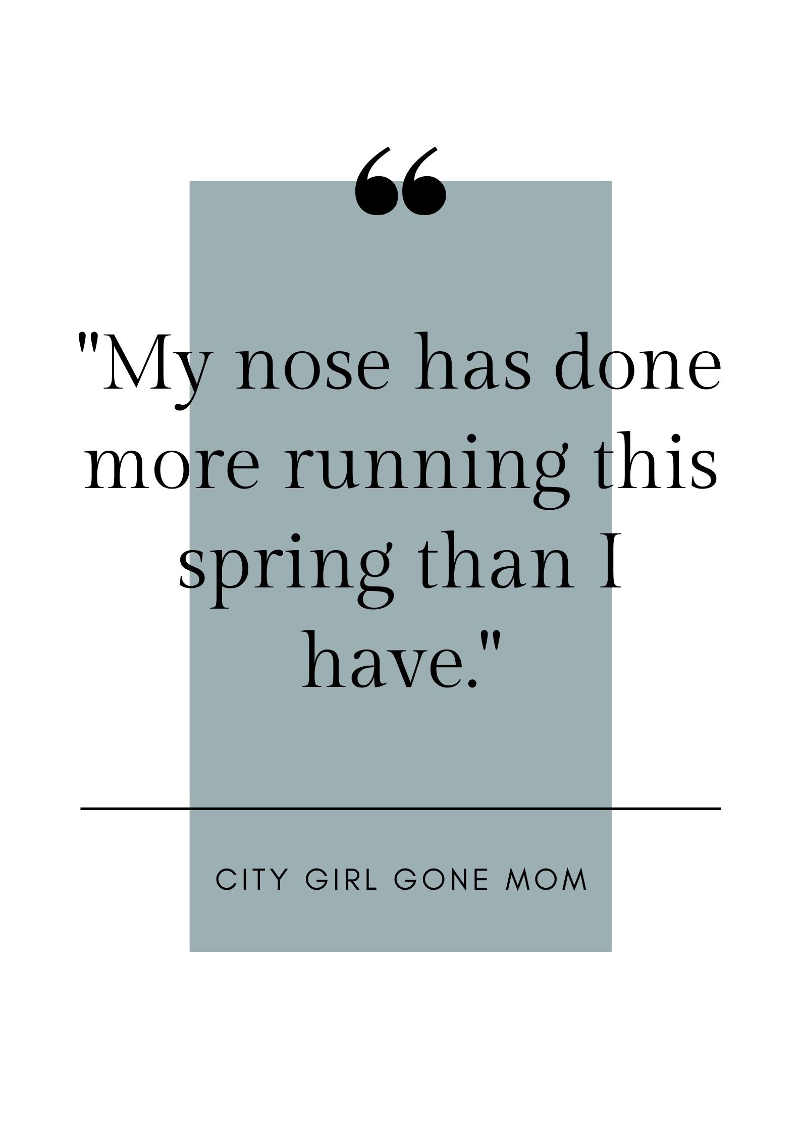 funny spring allergies quote