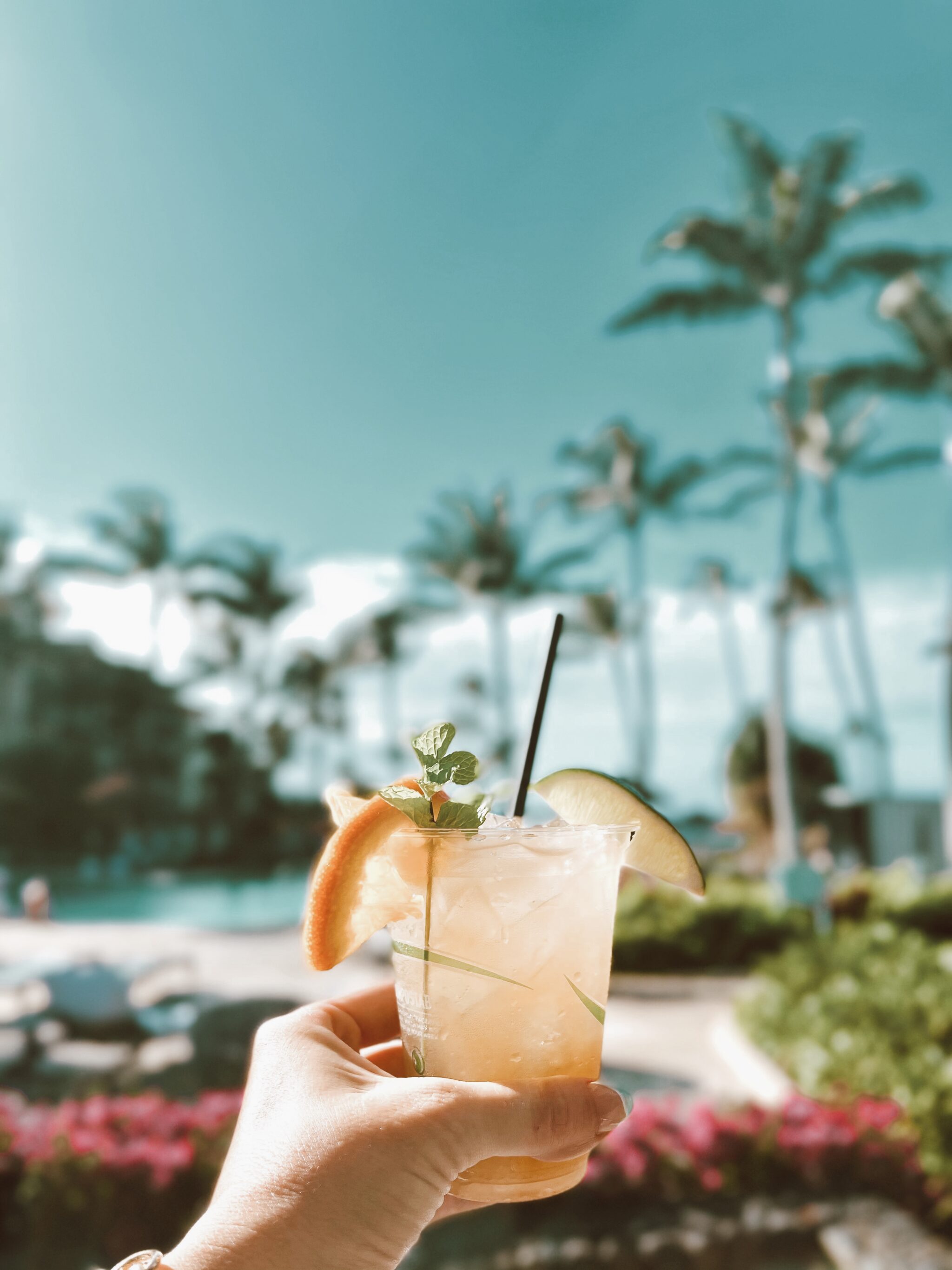 cocktail by the pool