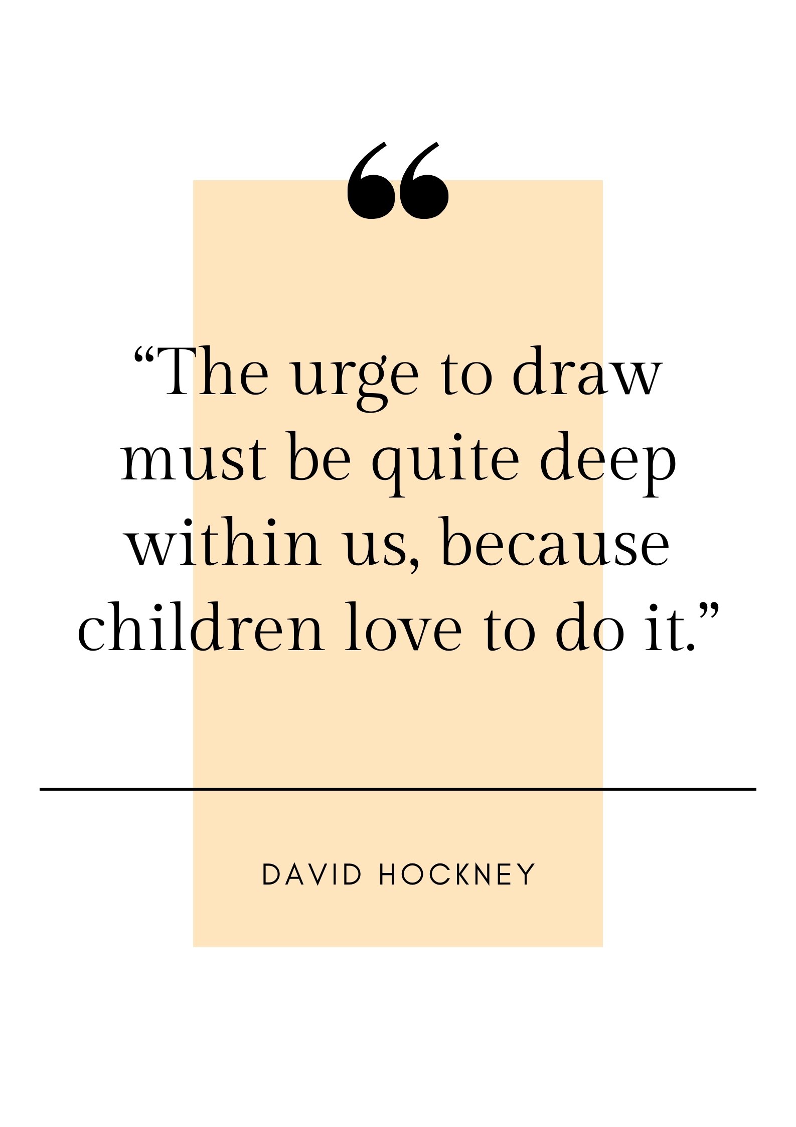 David Hockney quote