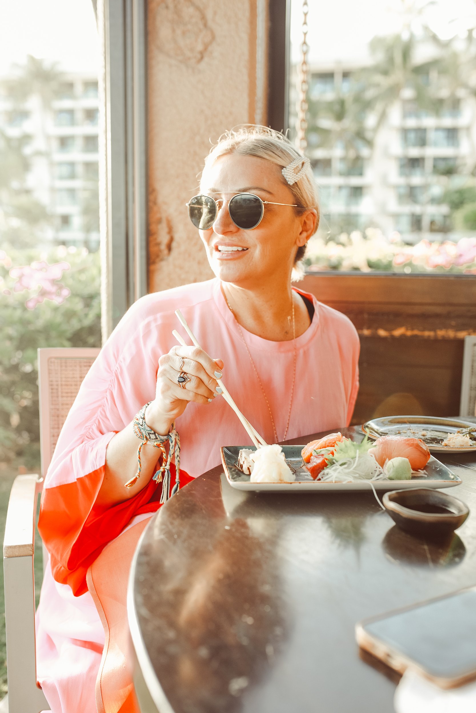 woman at restuarant