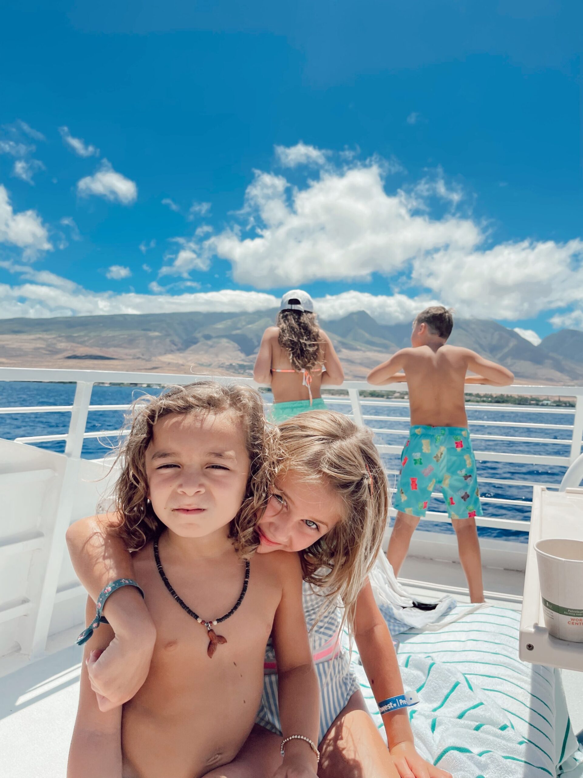 kids on a boat