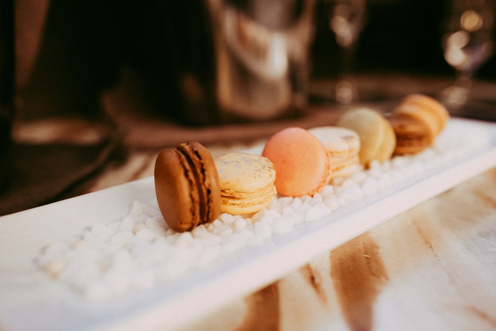 macarons on plate