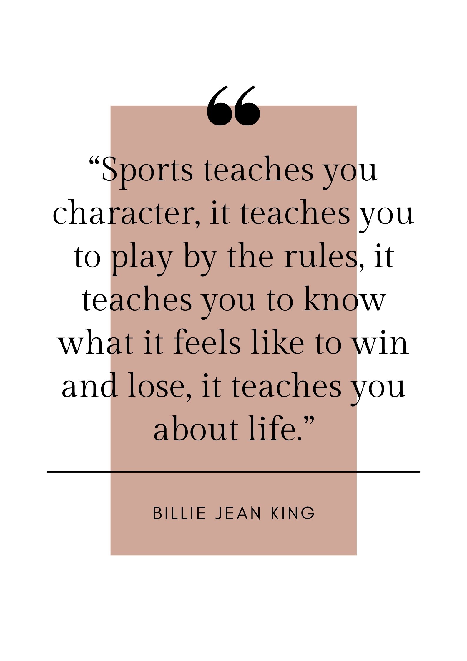 billie jean king sports quote