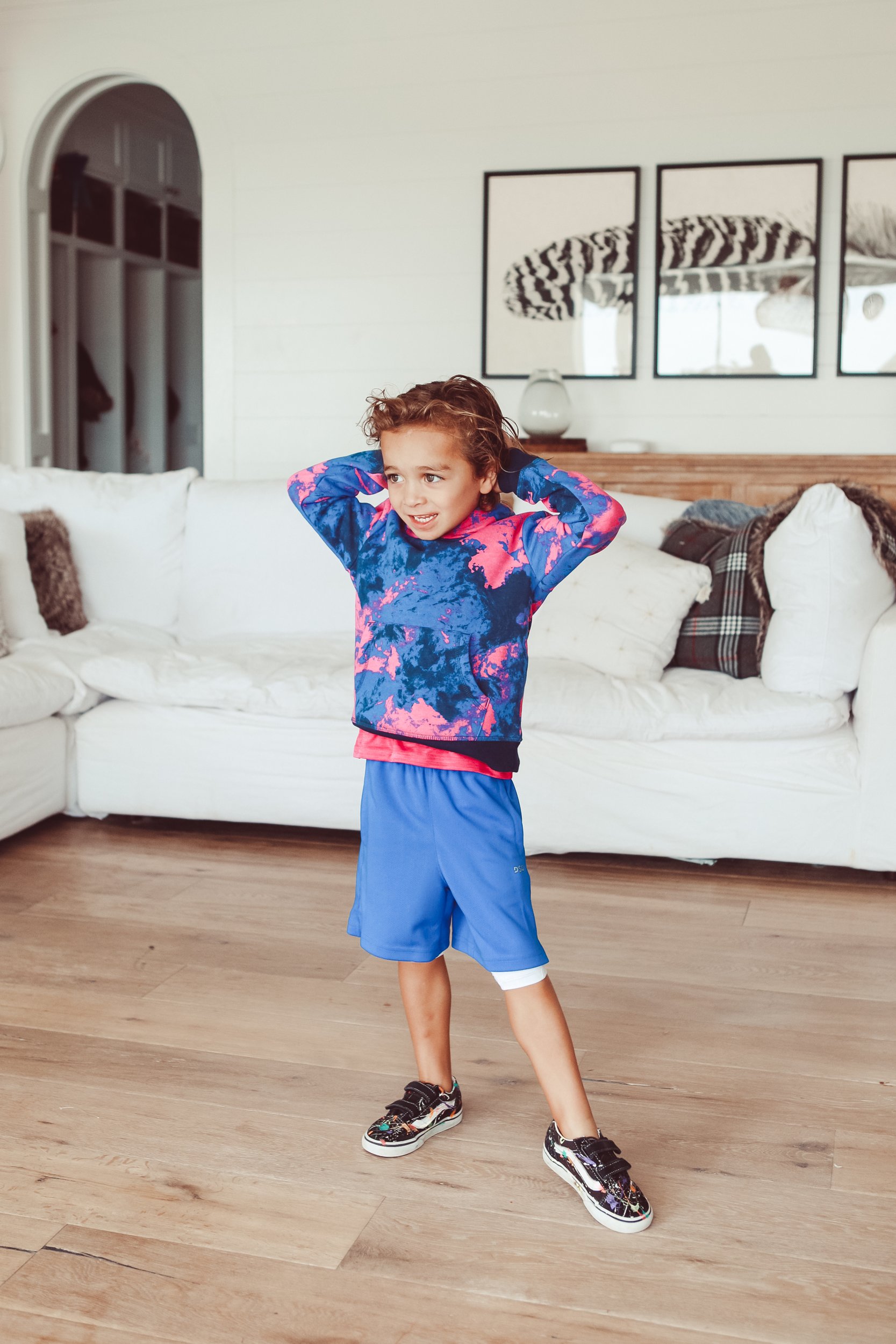 boy in living room