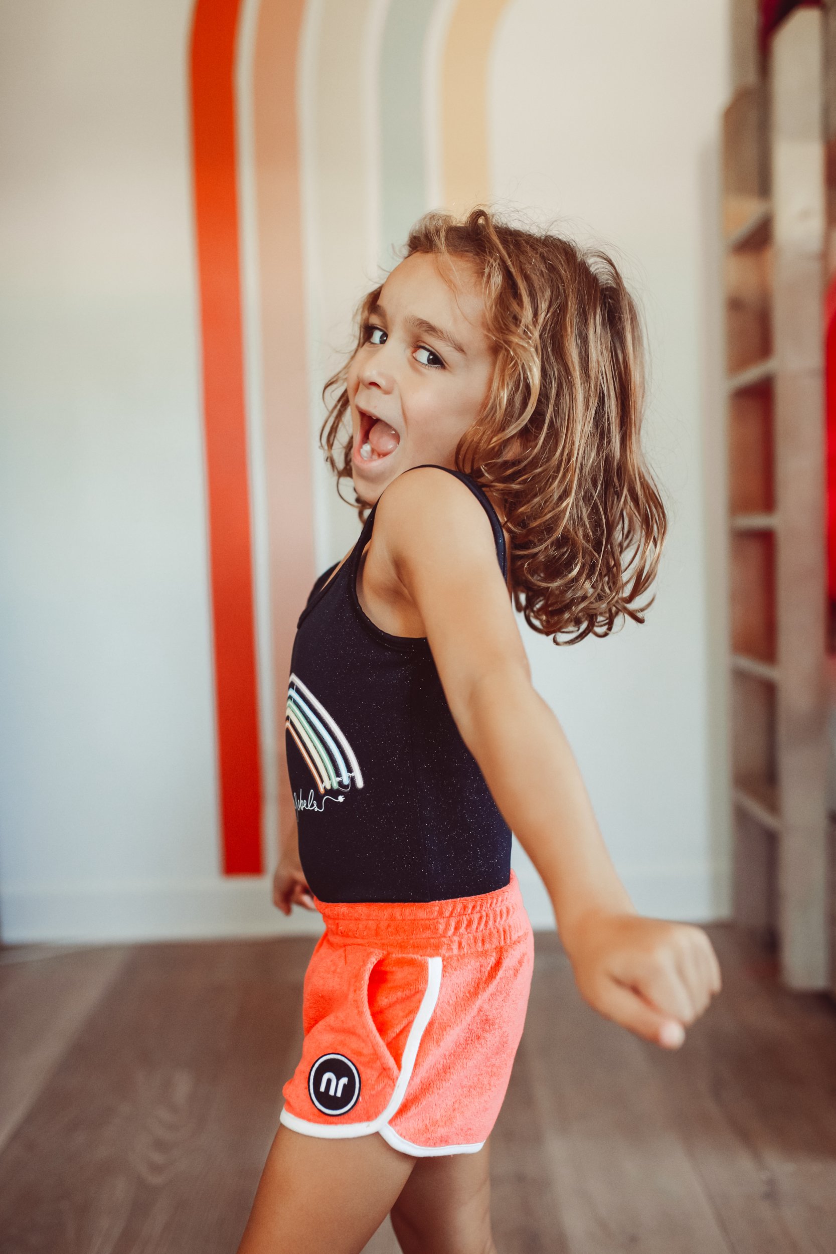 boy dancing in his room