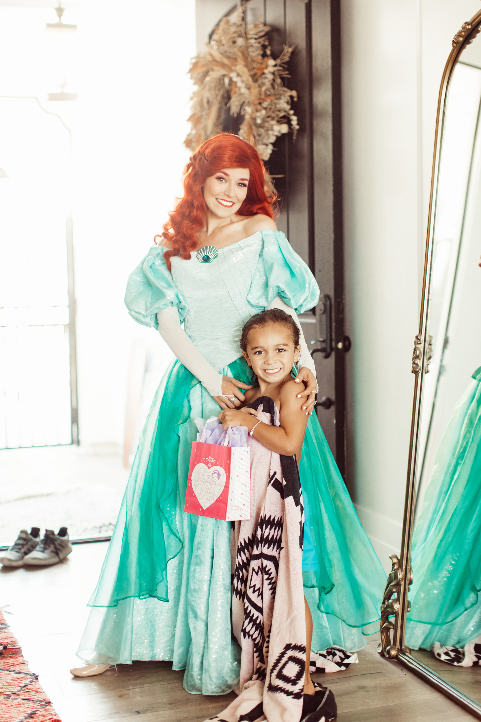 boy and disney princess Ariel 