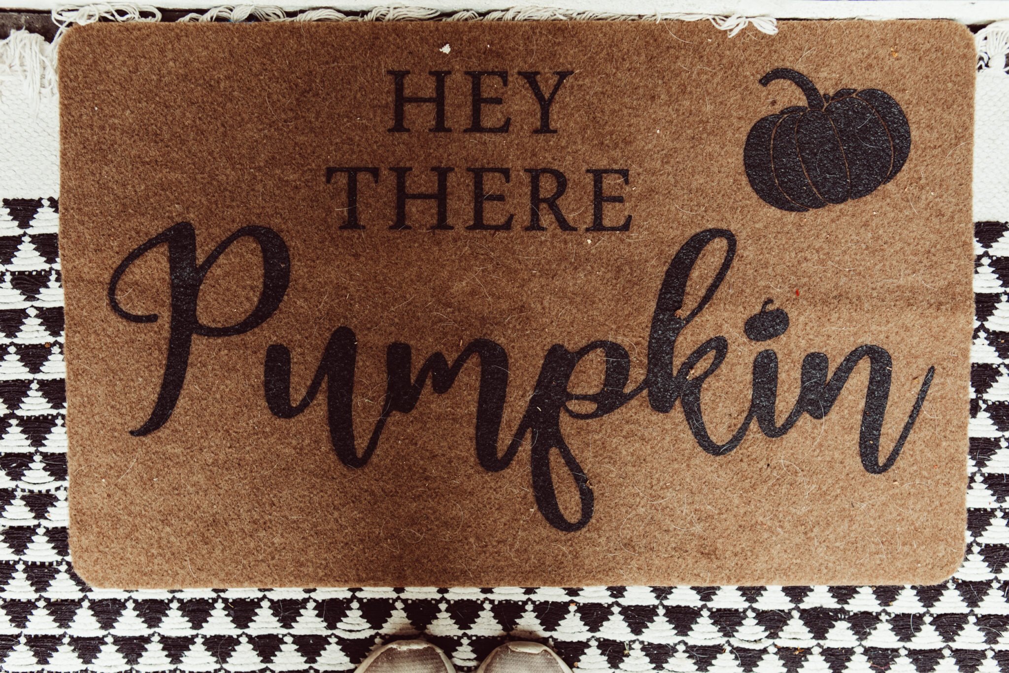 pumpkin door mat