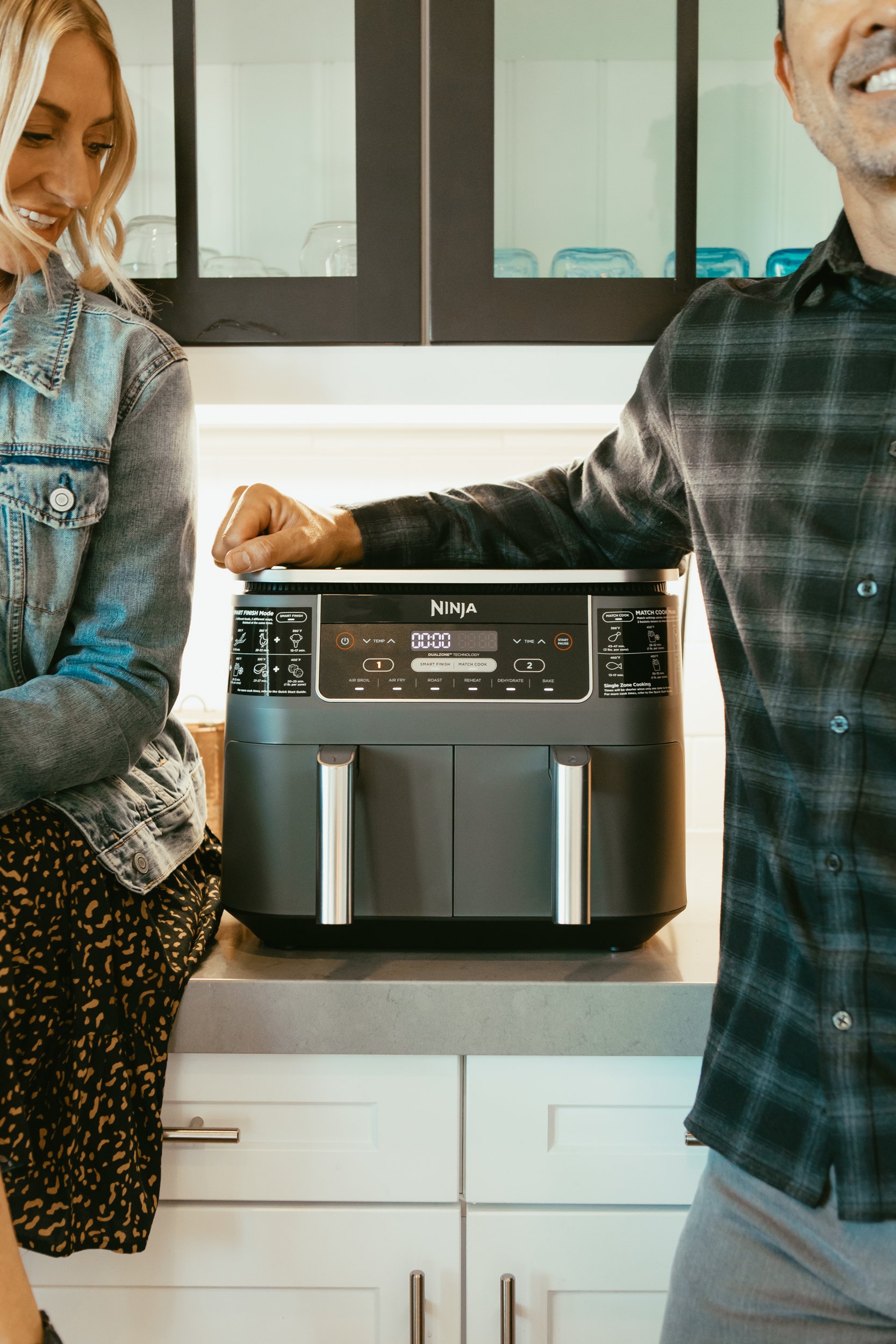 couple with air fryer