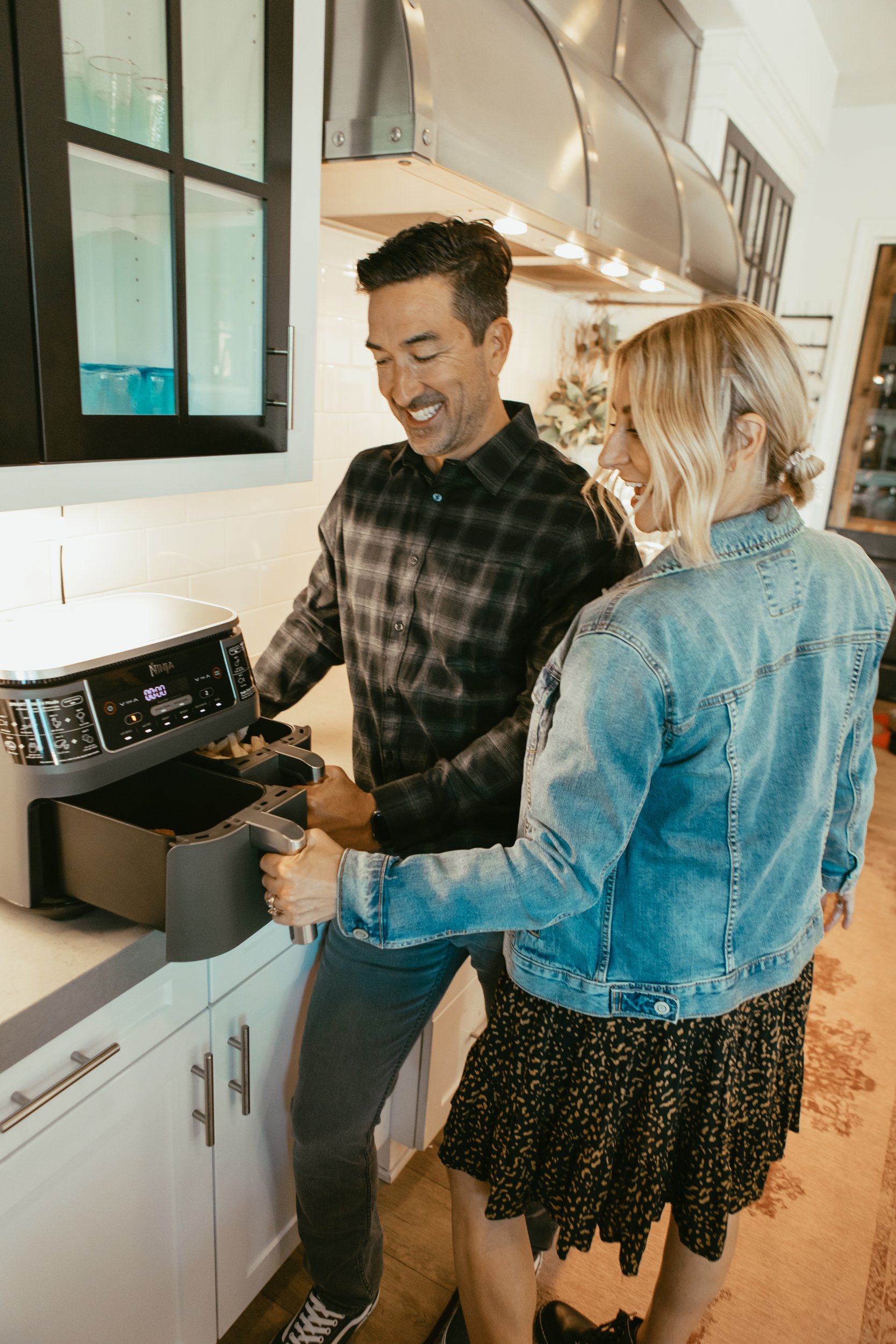 couple cooking in the kitchen