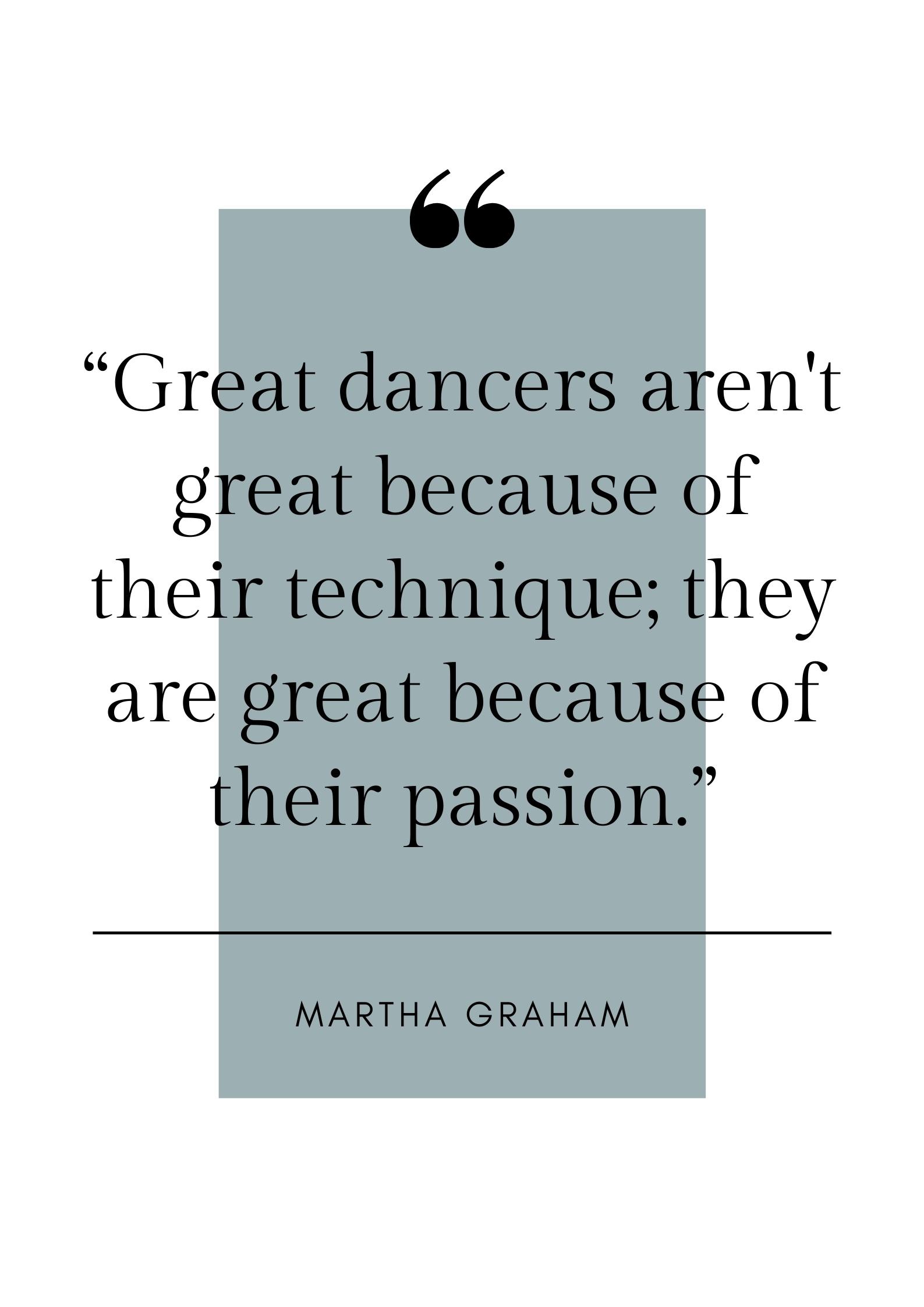 martha graham dance quote