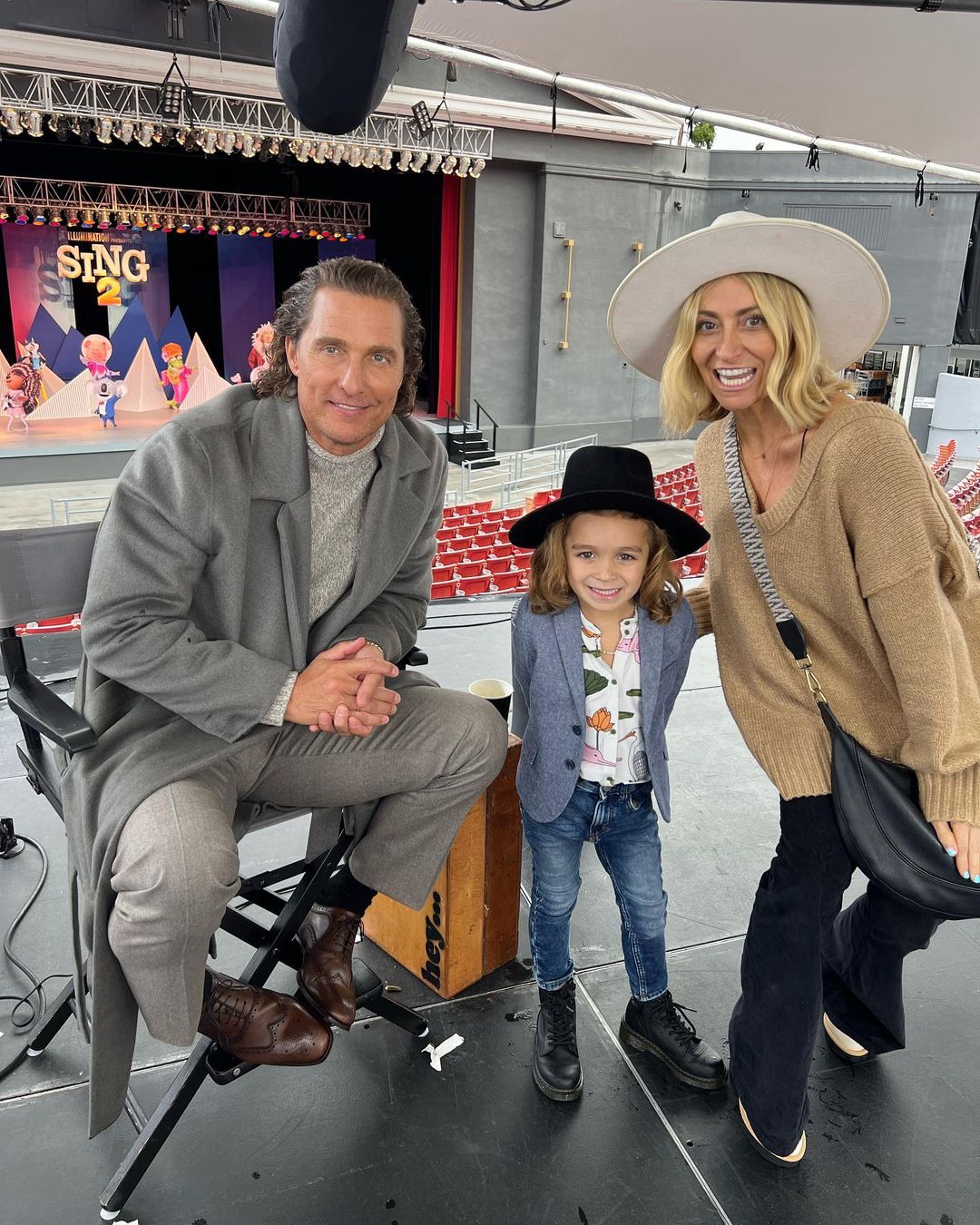 mom and son with matthew mcconaughey