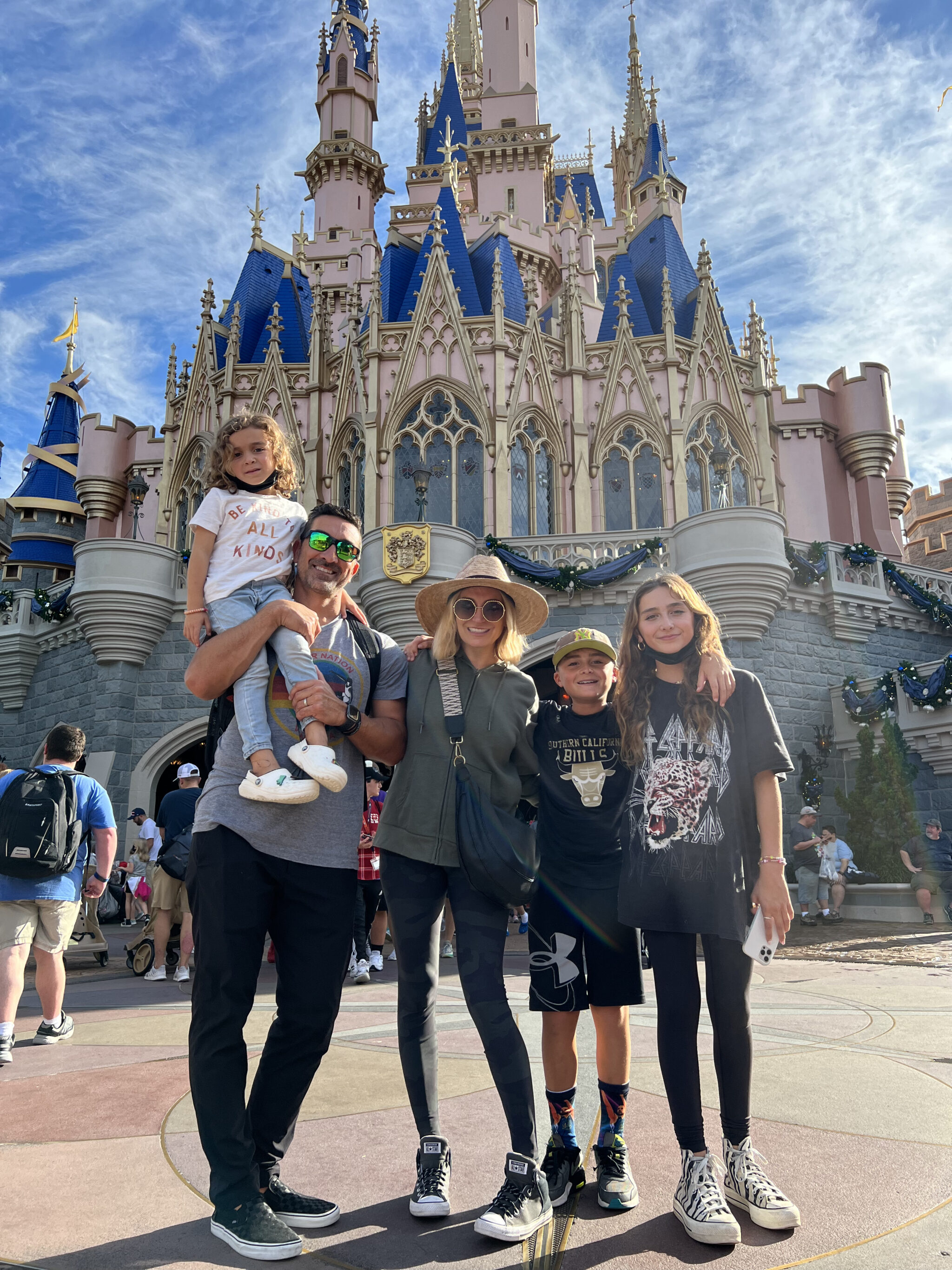 family together at Disney World