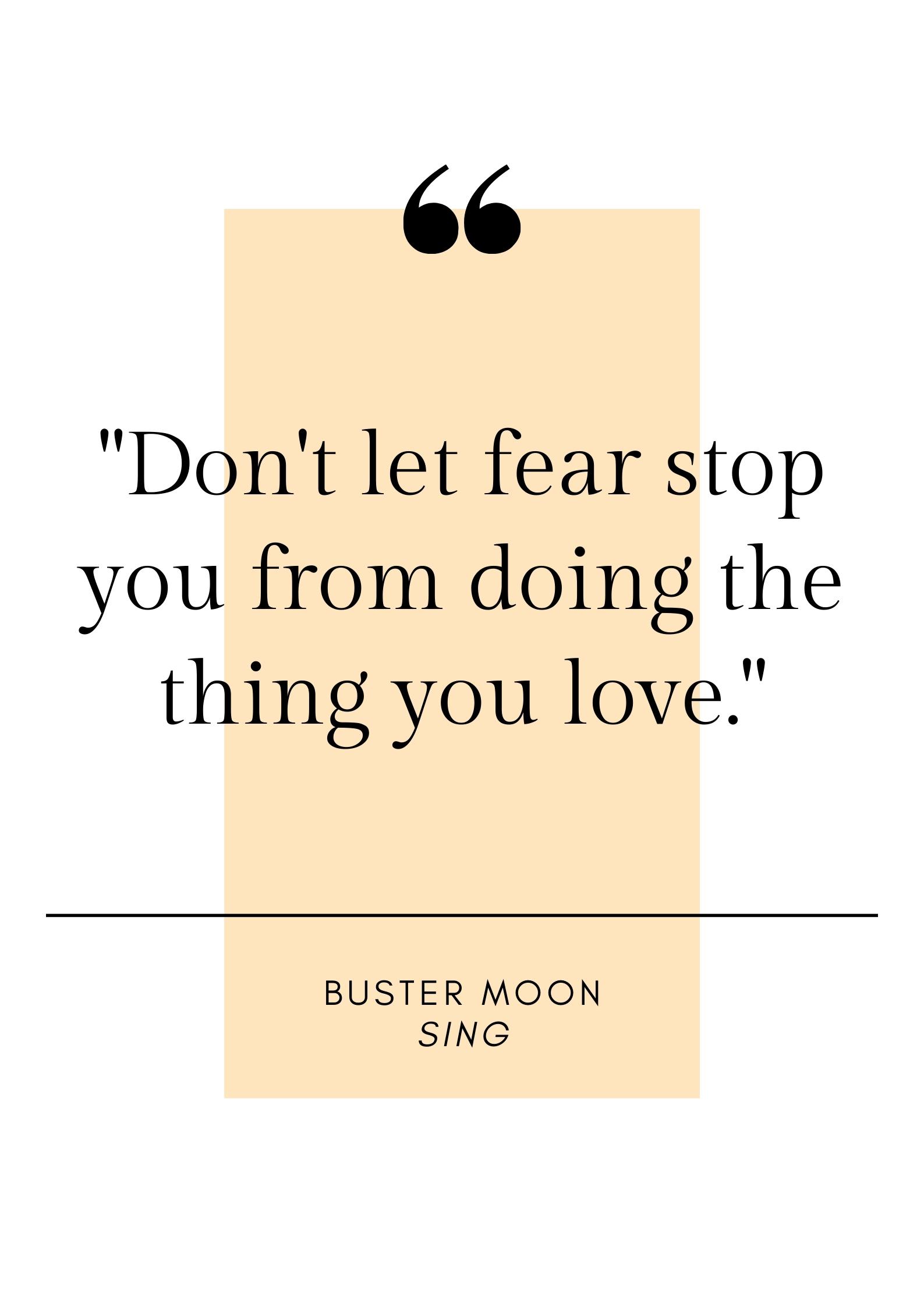 sing movie quote
