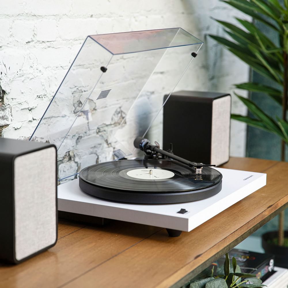 record player on table