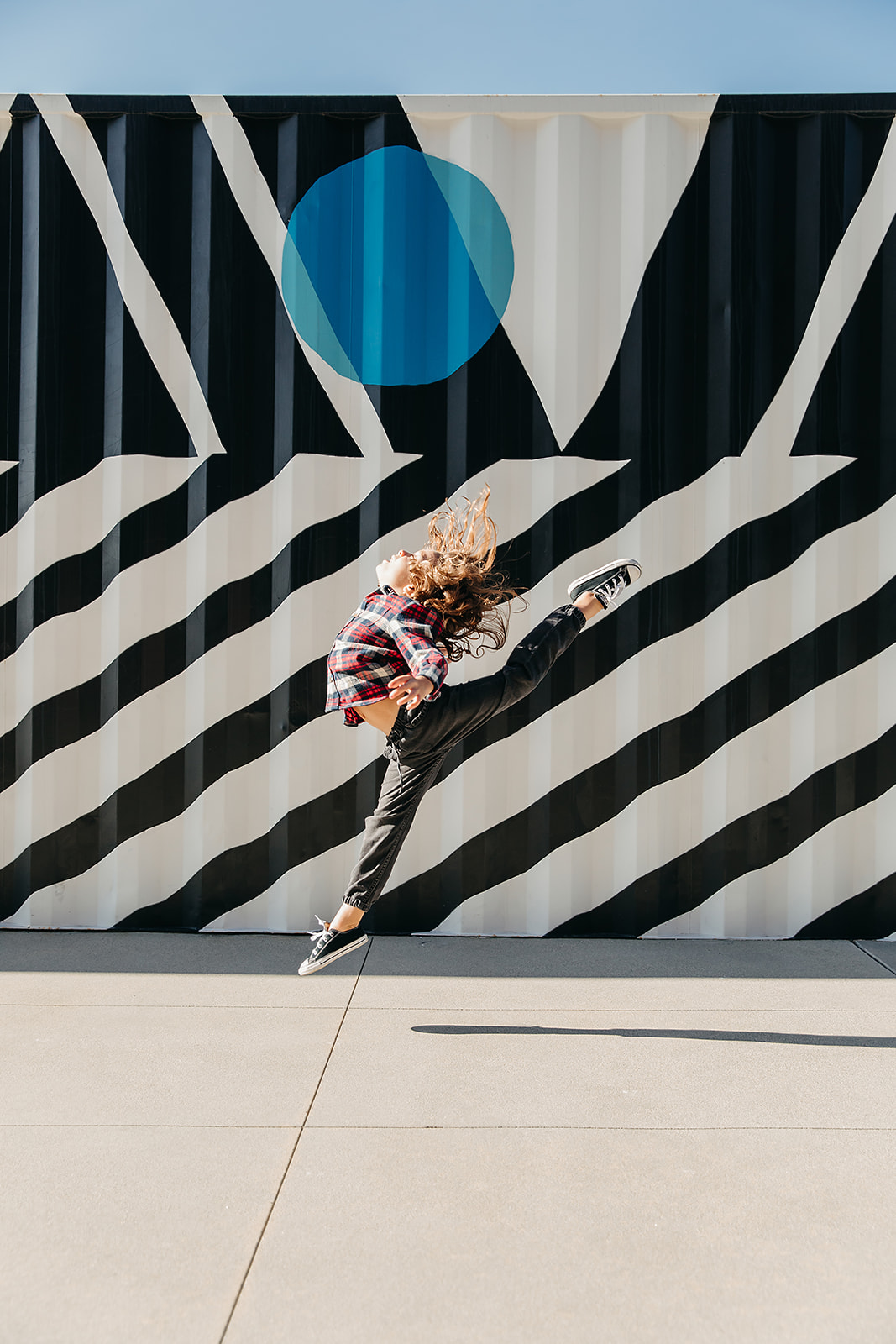 talented child dancing