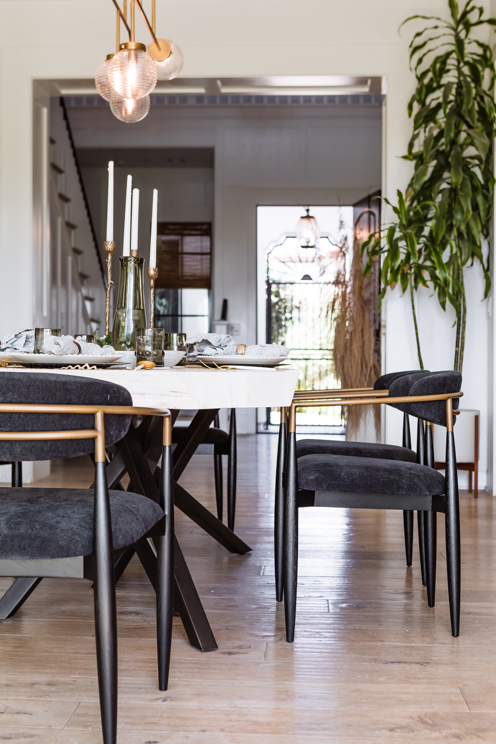 dining table and chairs