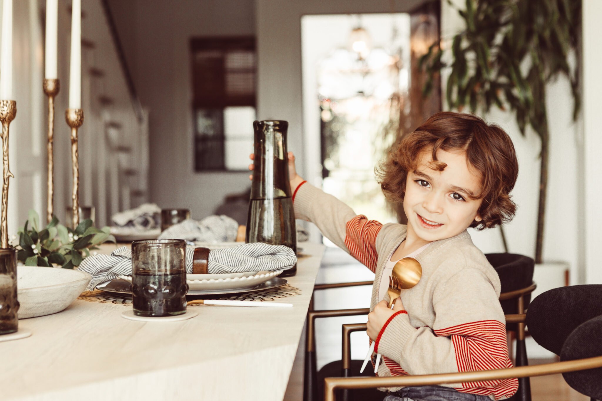 boy holding drinking water