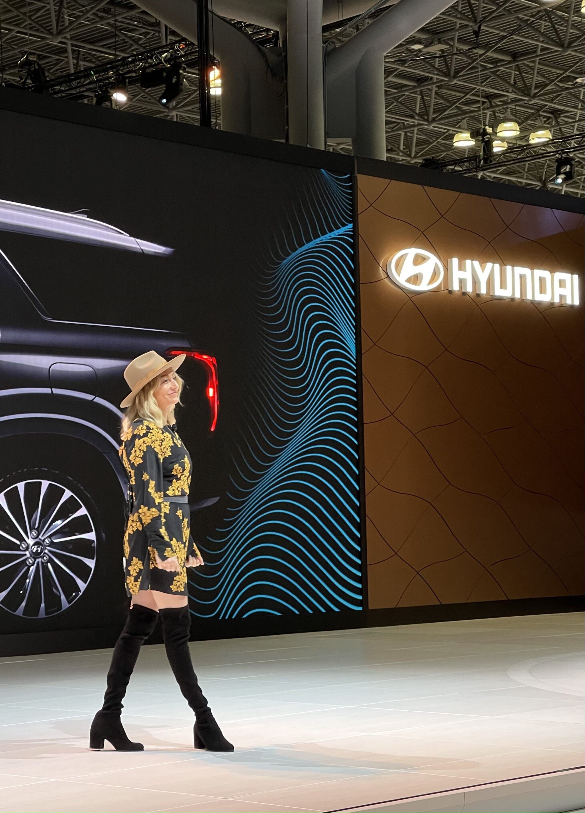 woman presenting at hyundai 