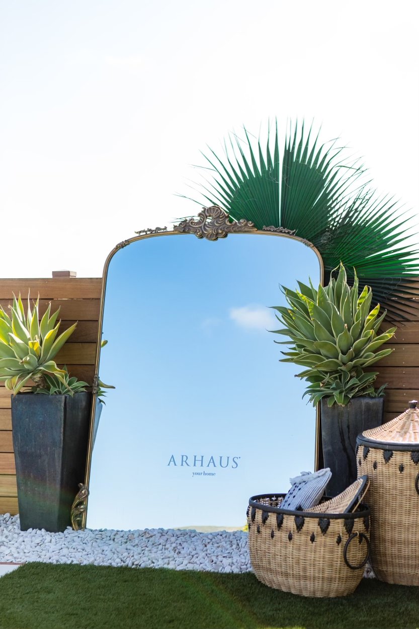 large mirror outdoors