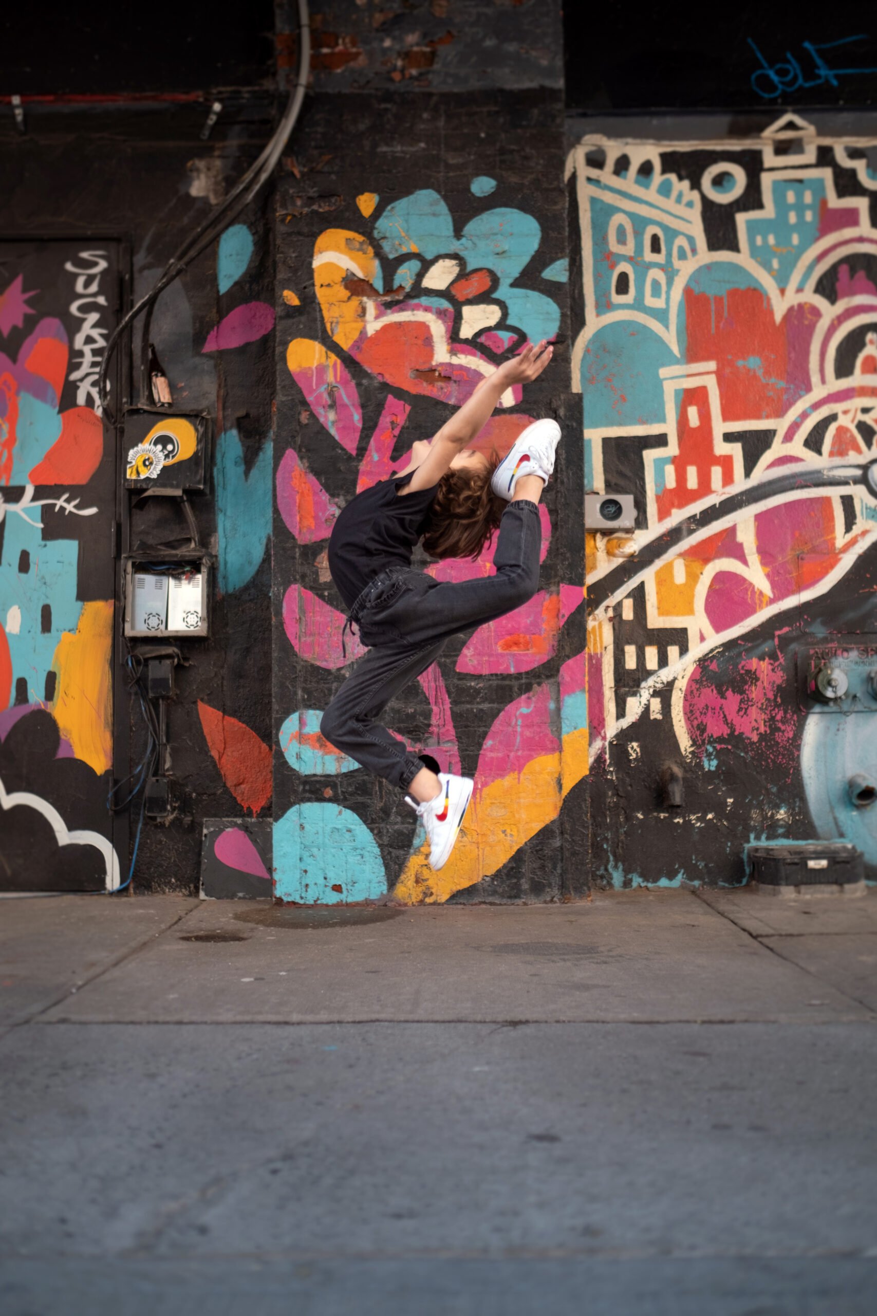 boy dancing on the street