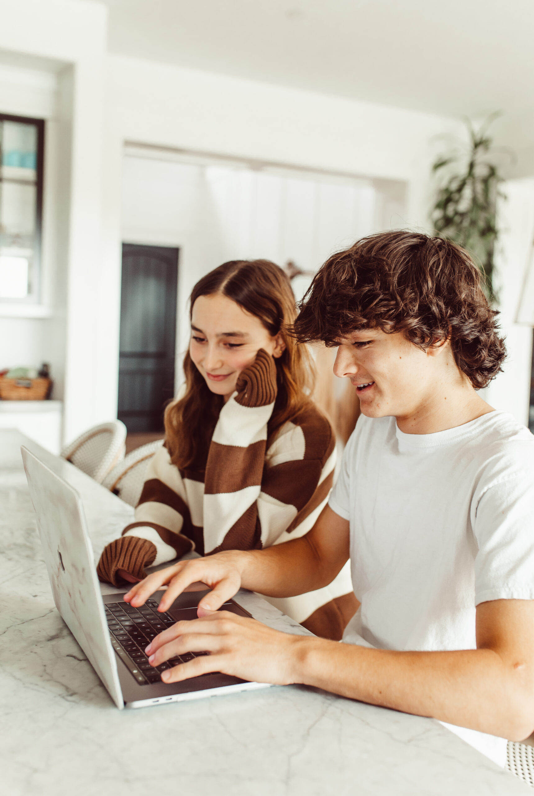 kids on their laptop