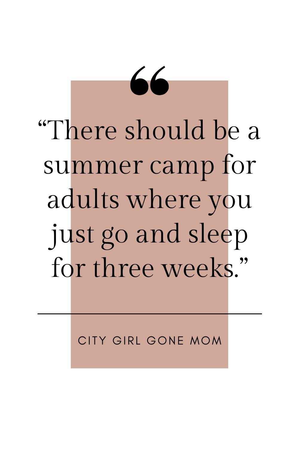 funny quote about summer camp