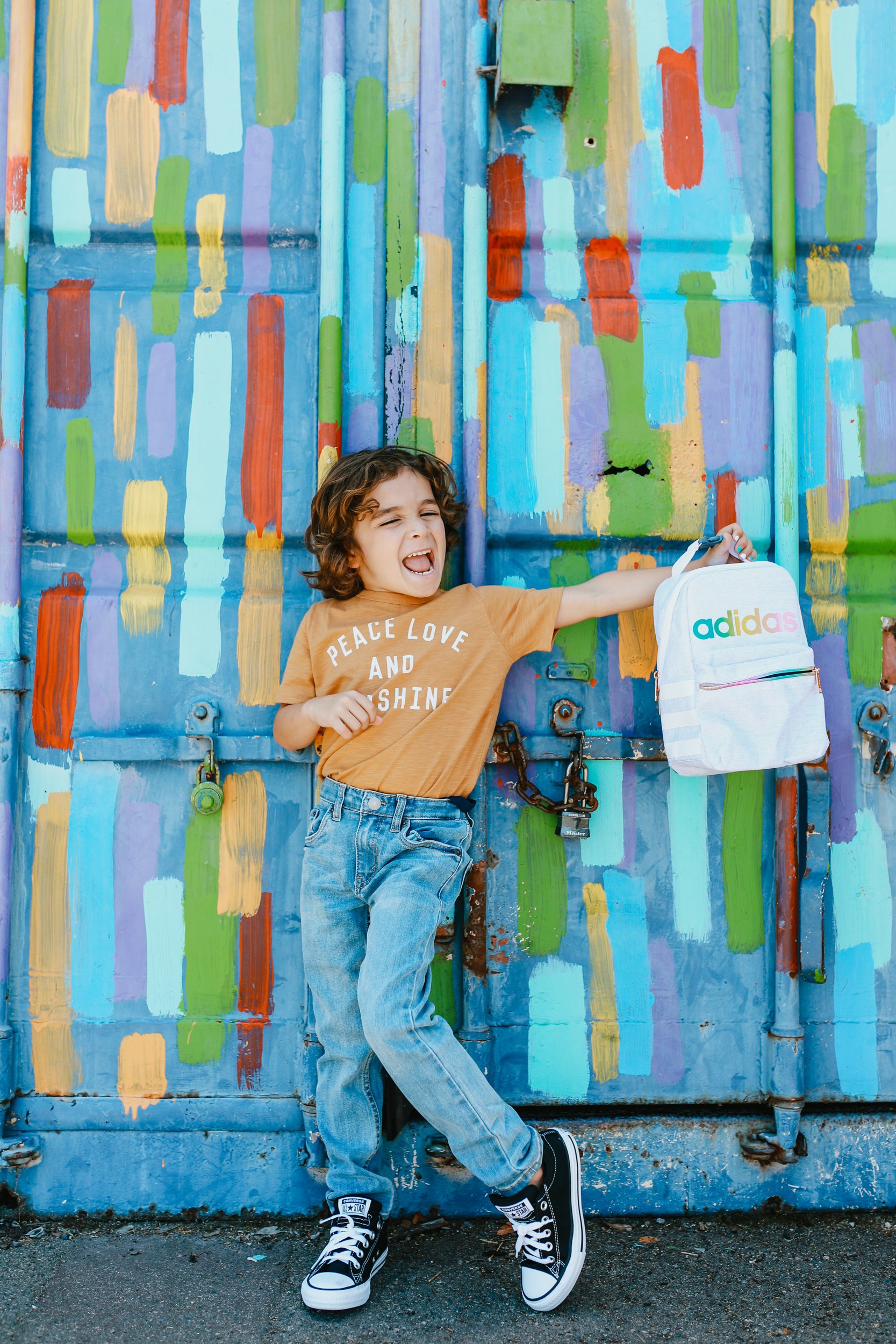 boy with his lunchbag