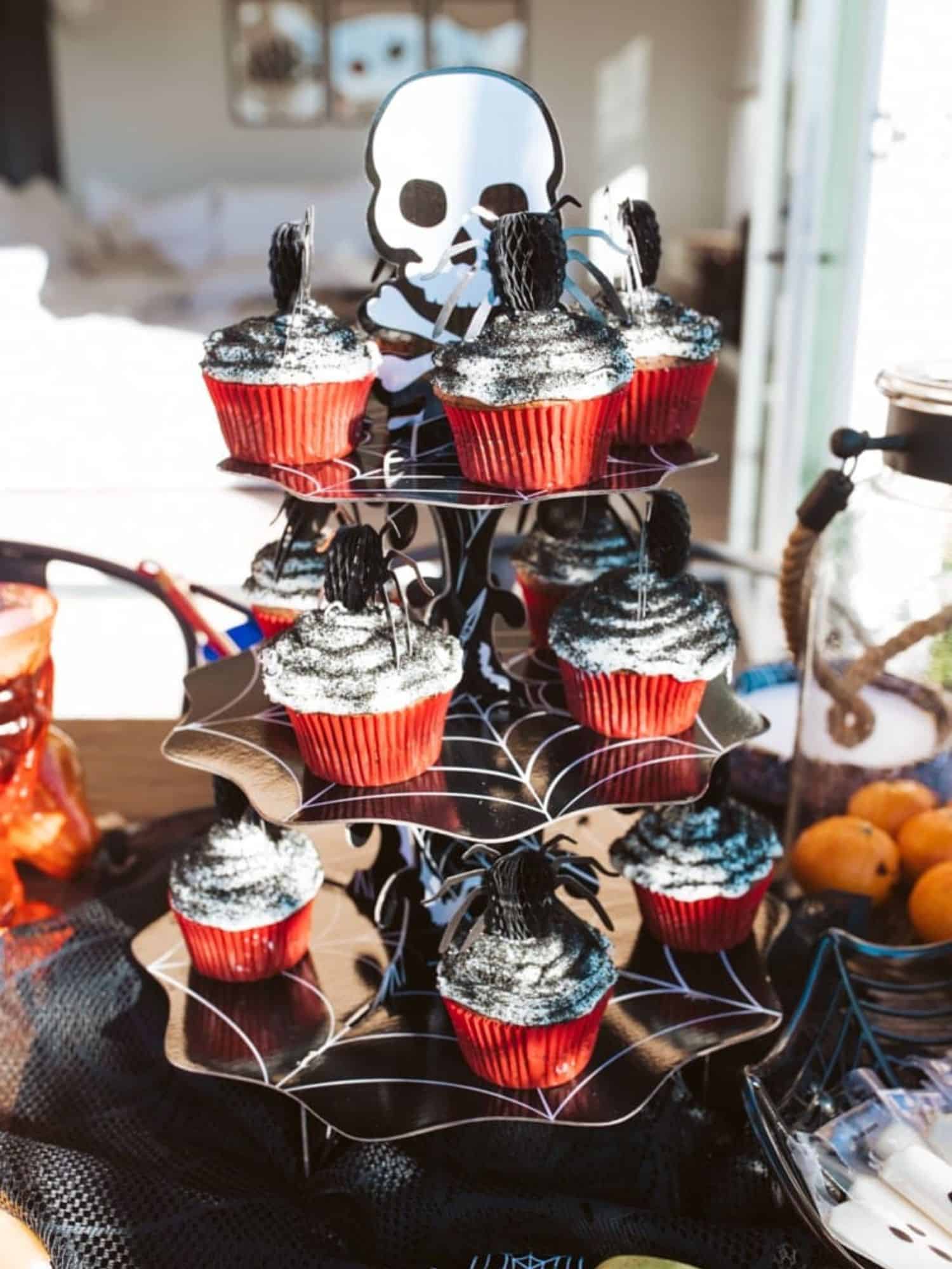 cupcakes on a stand