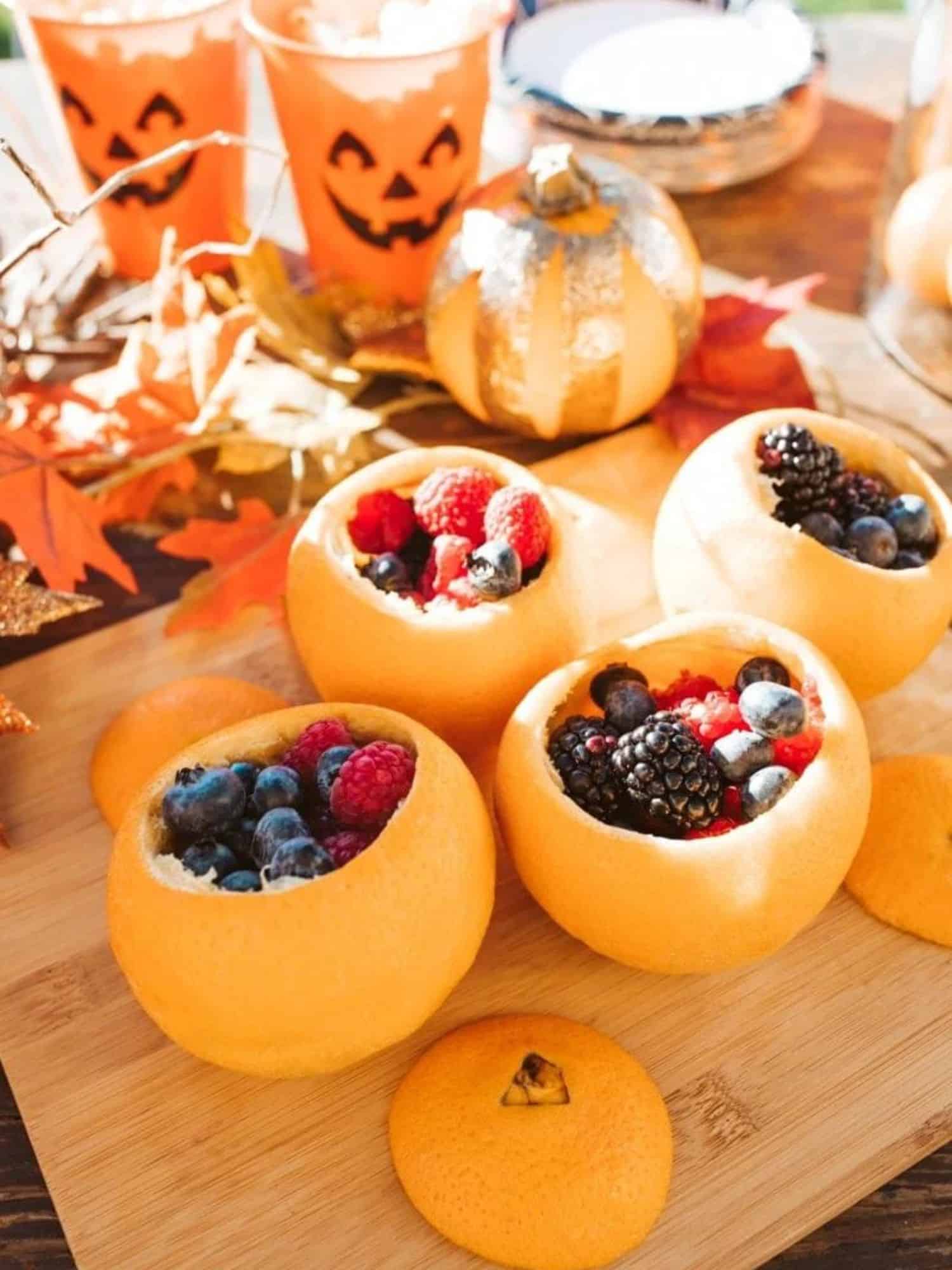 oranges made into bowls