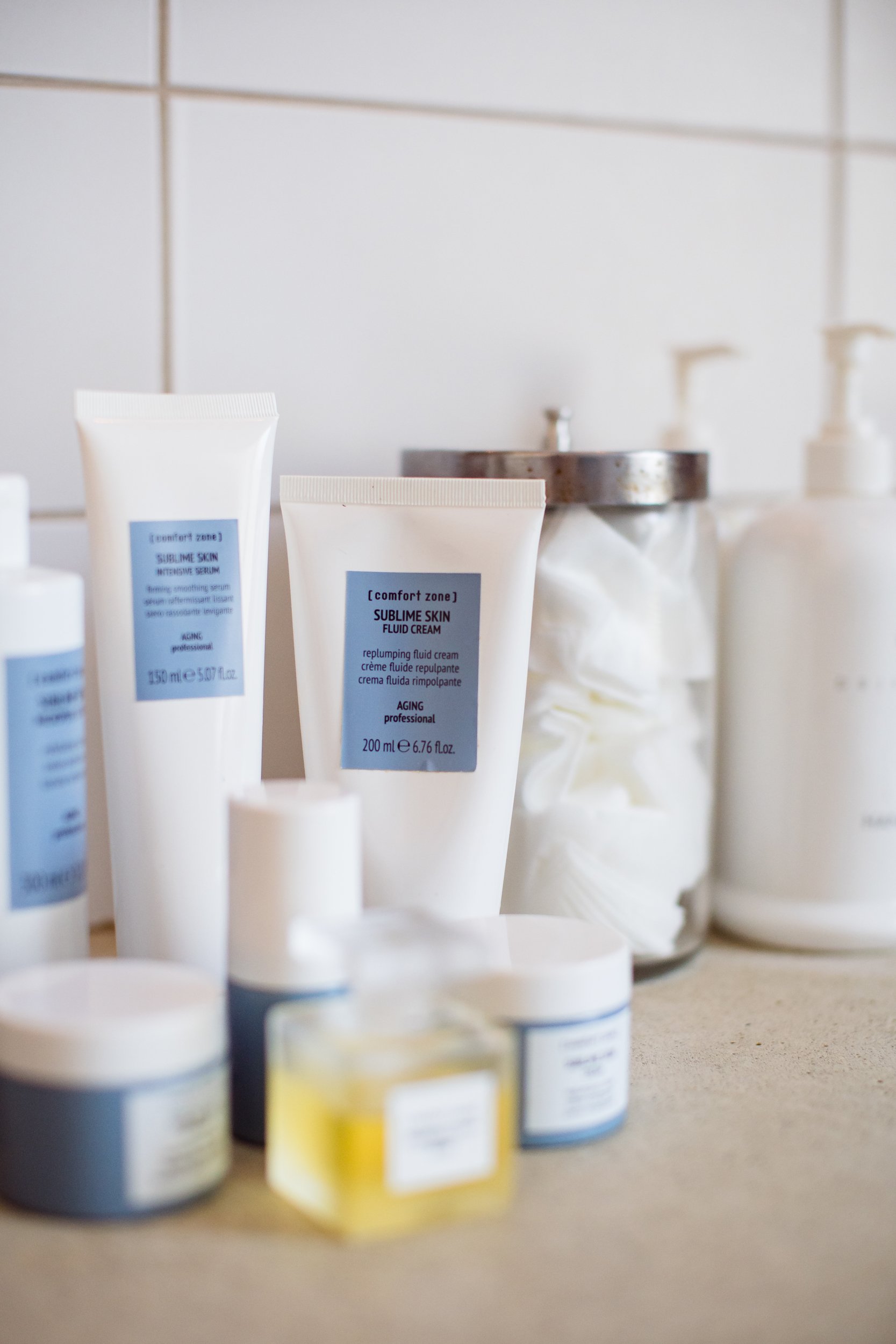 bottles of skincare