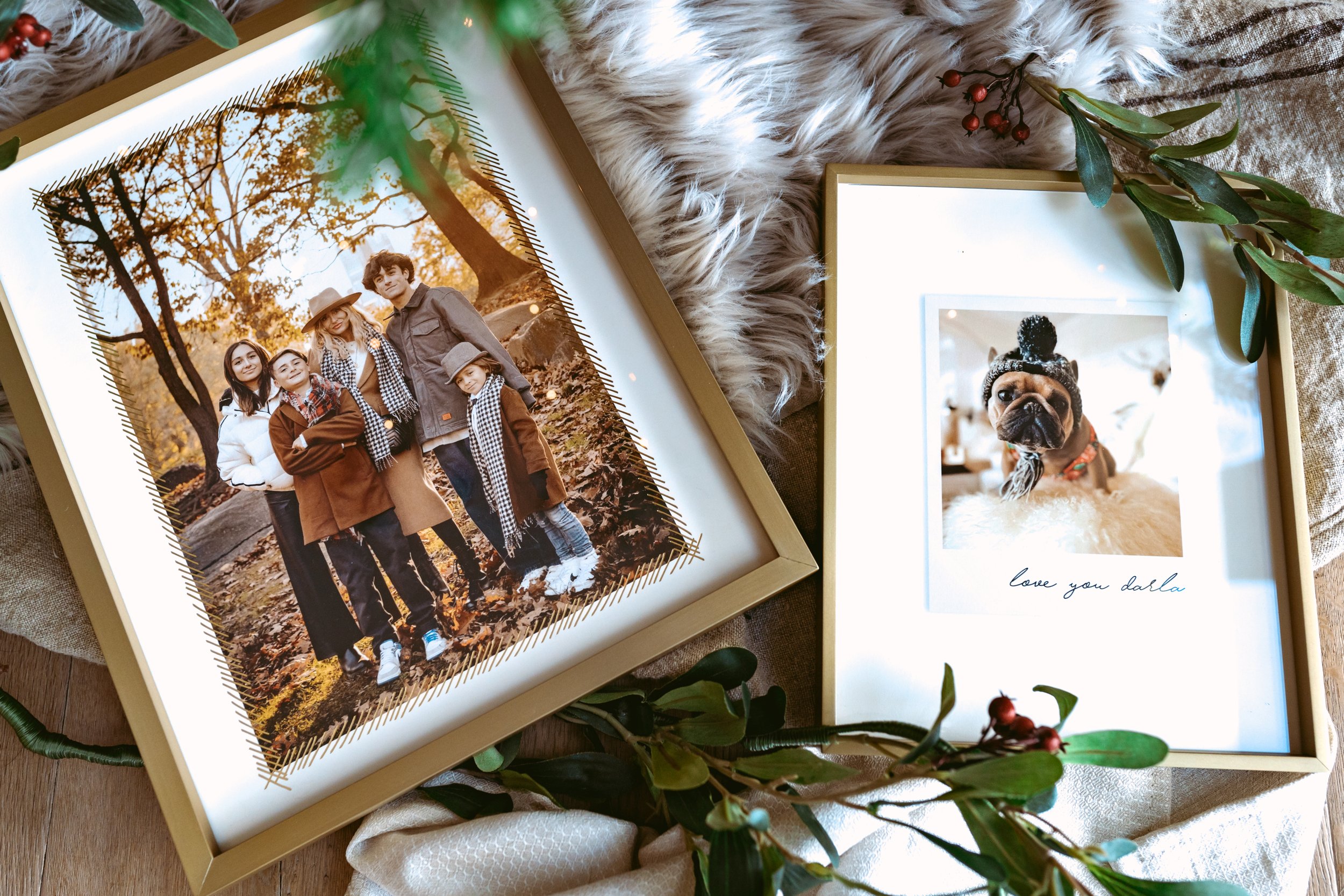 framed family photos