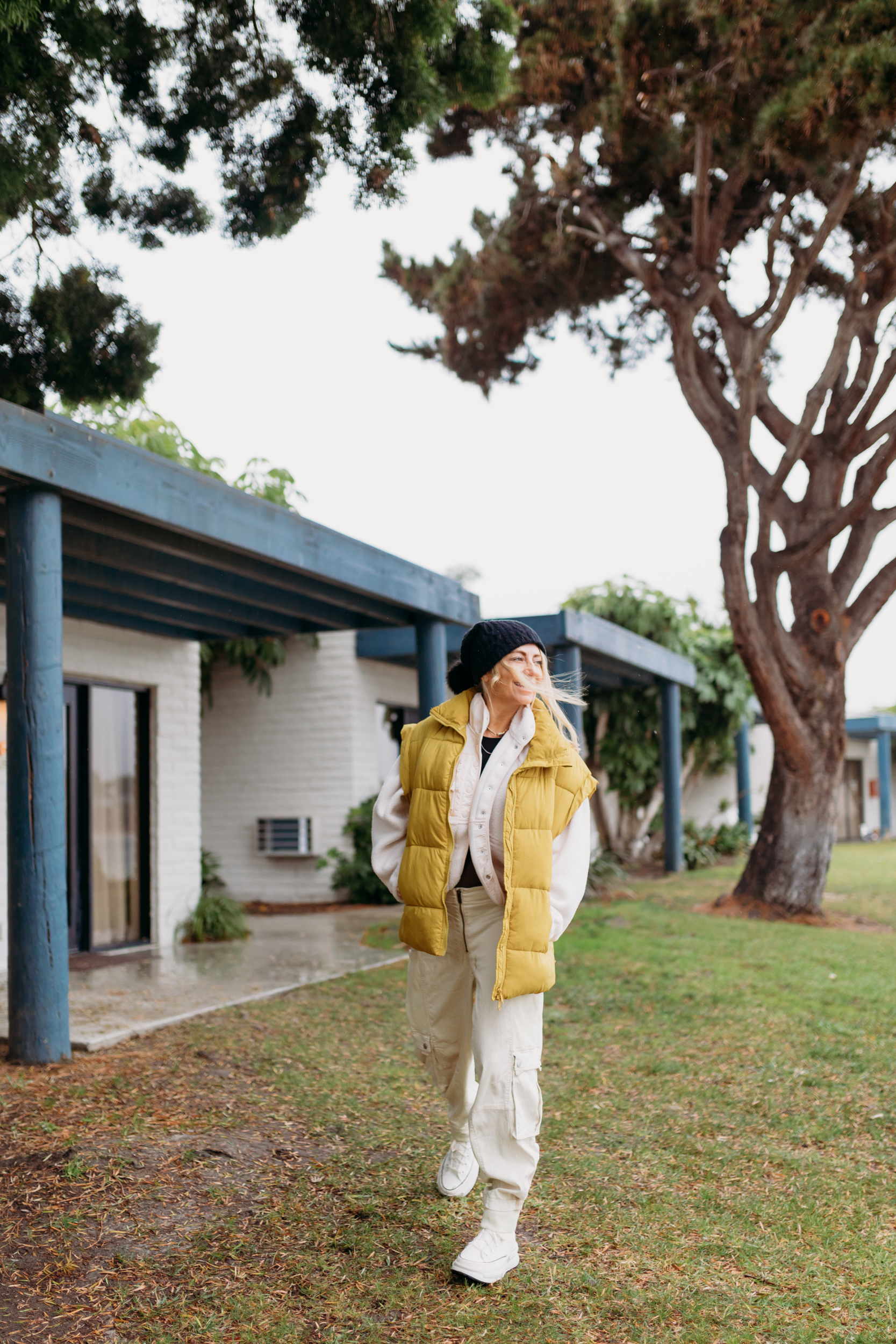 woman standing outside