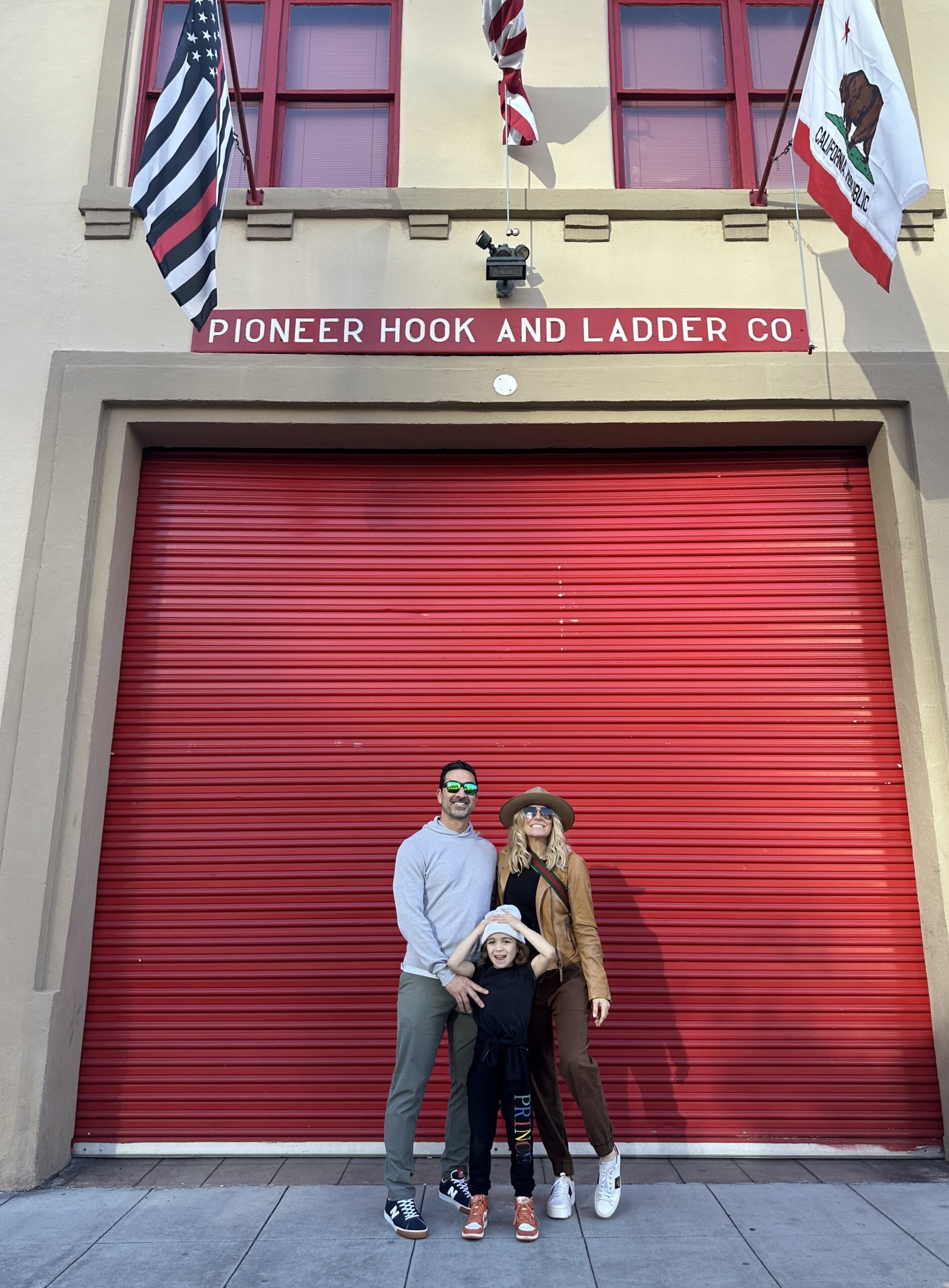 family at firehouse museum