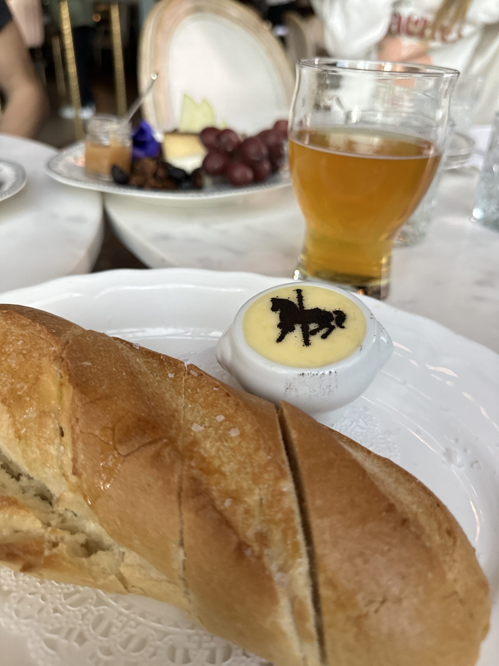 food on table in Little Italy restaurant 