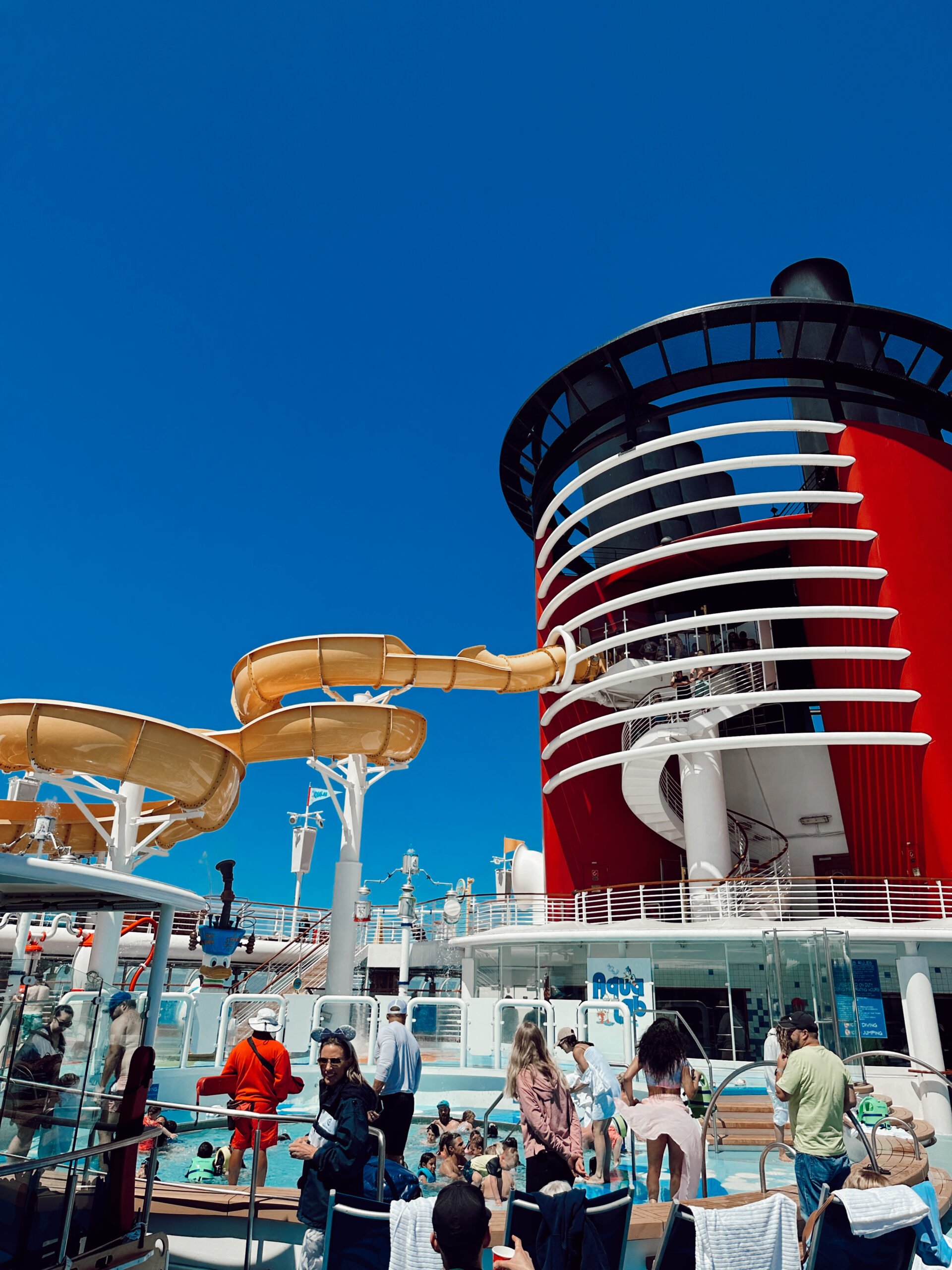 The pool on the Disney Cruise line.