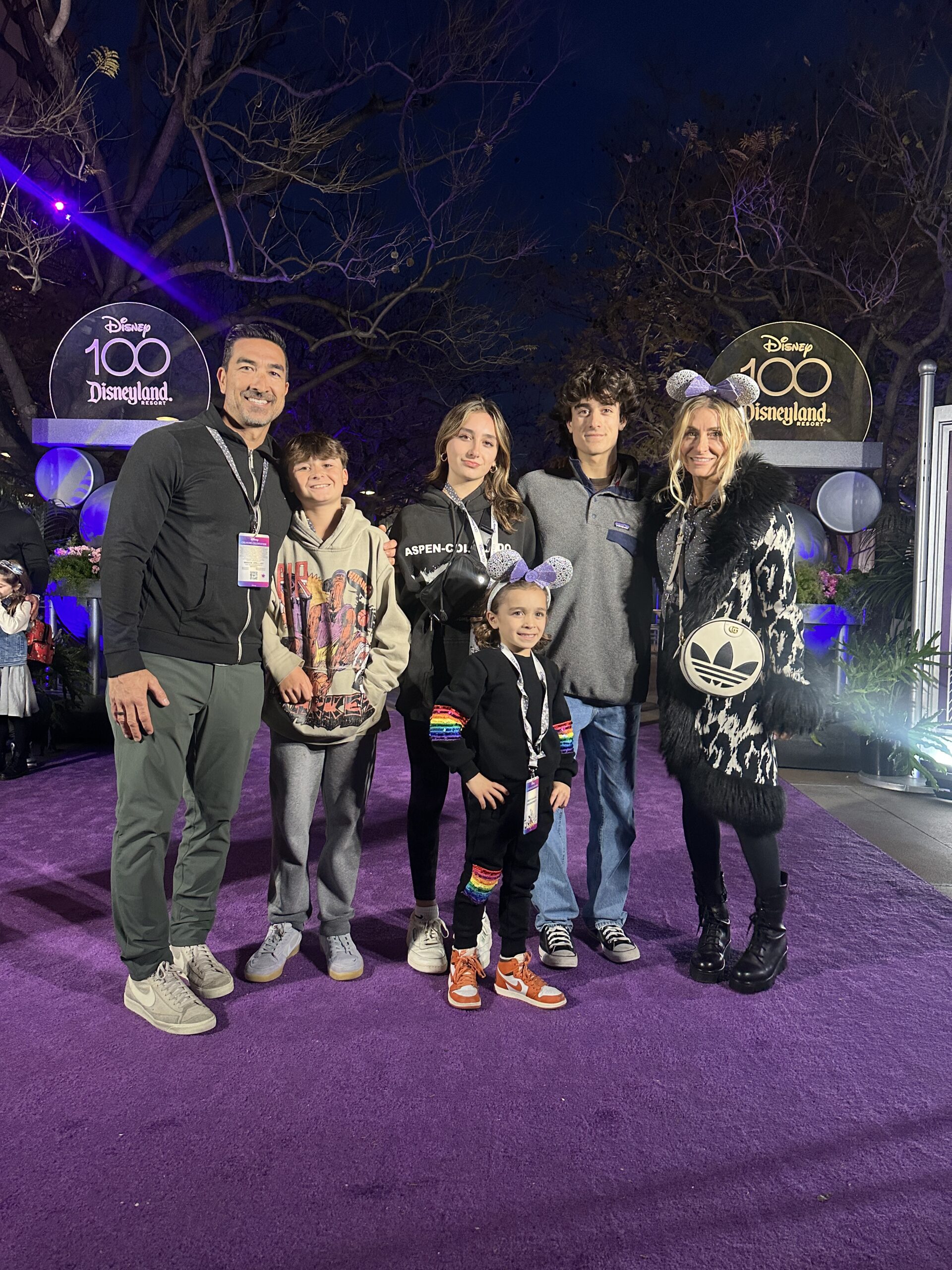 family at disney 100 year celebration