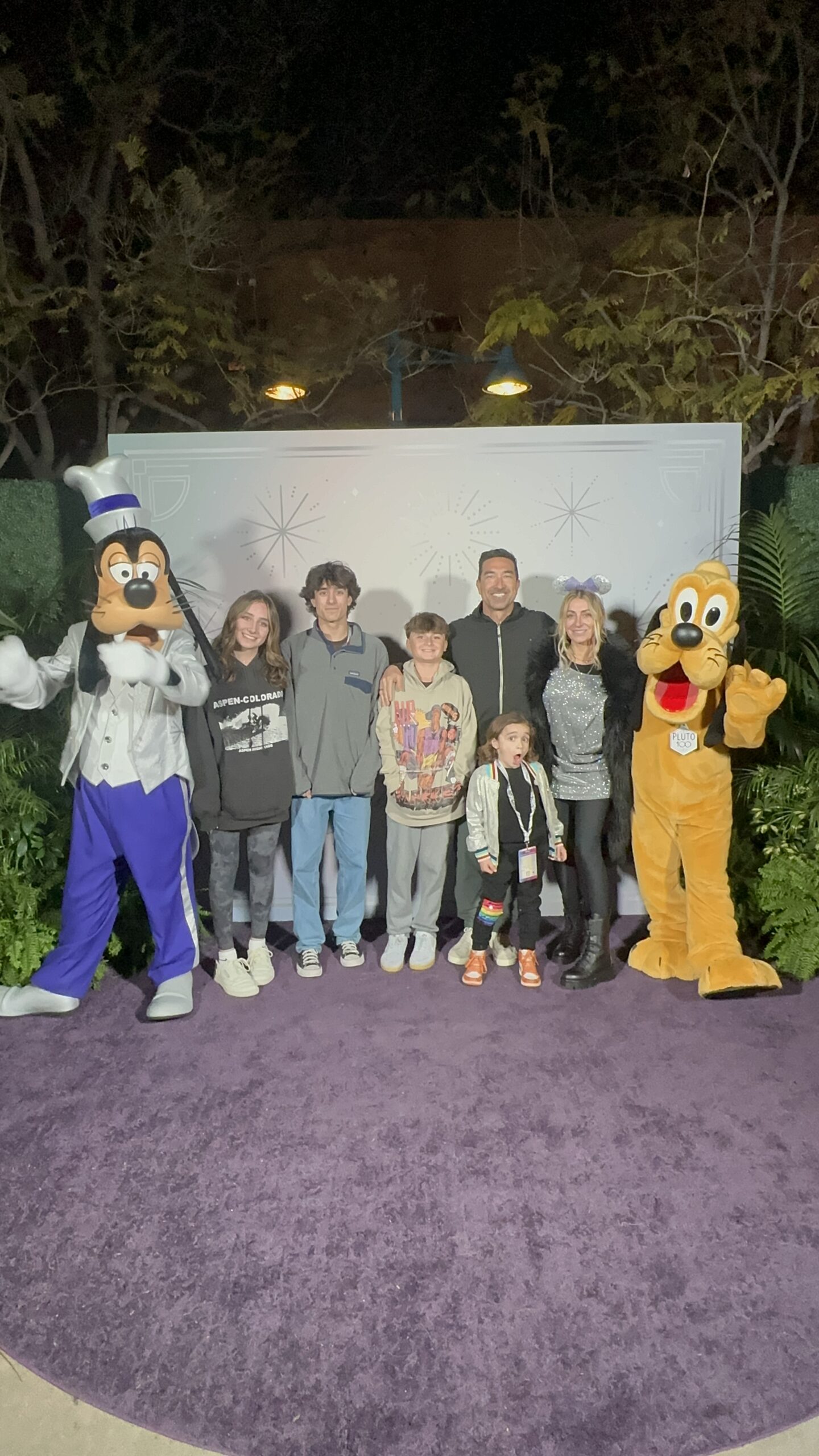 family at disneyland celebration