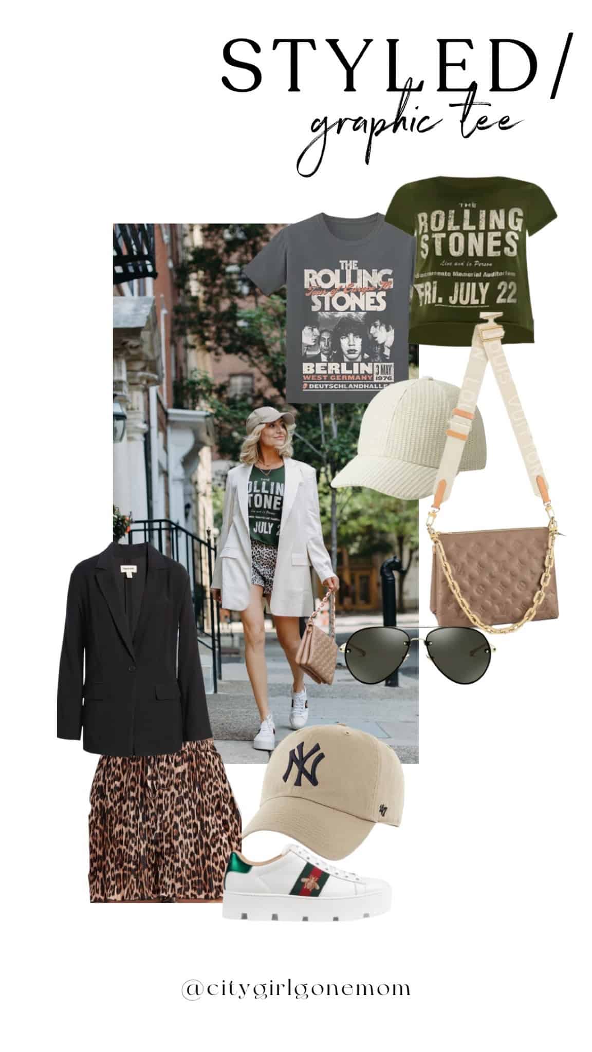Shoppable items for a complete city chic look. 