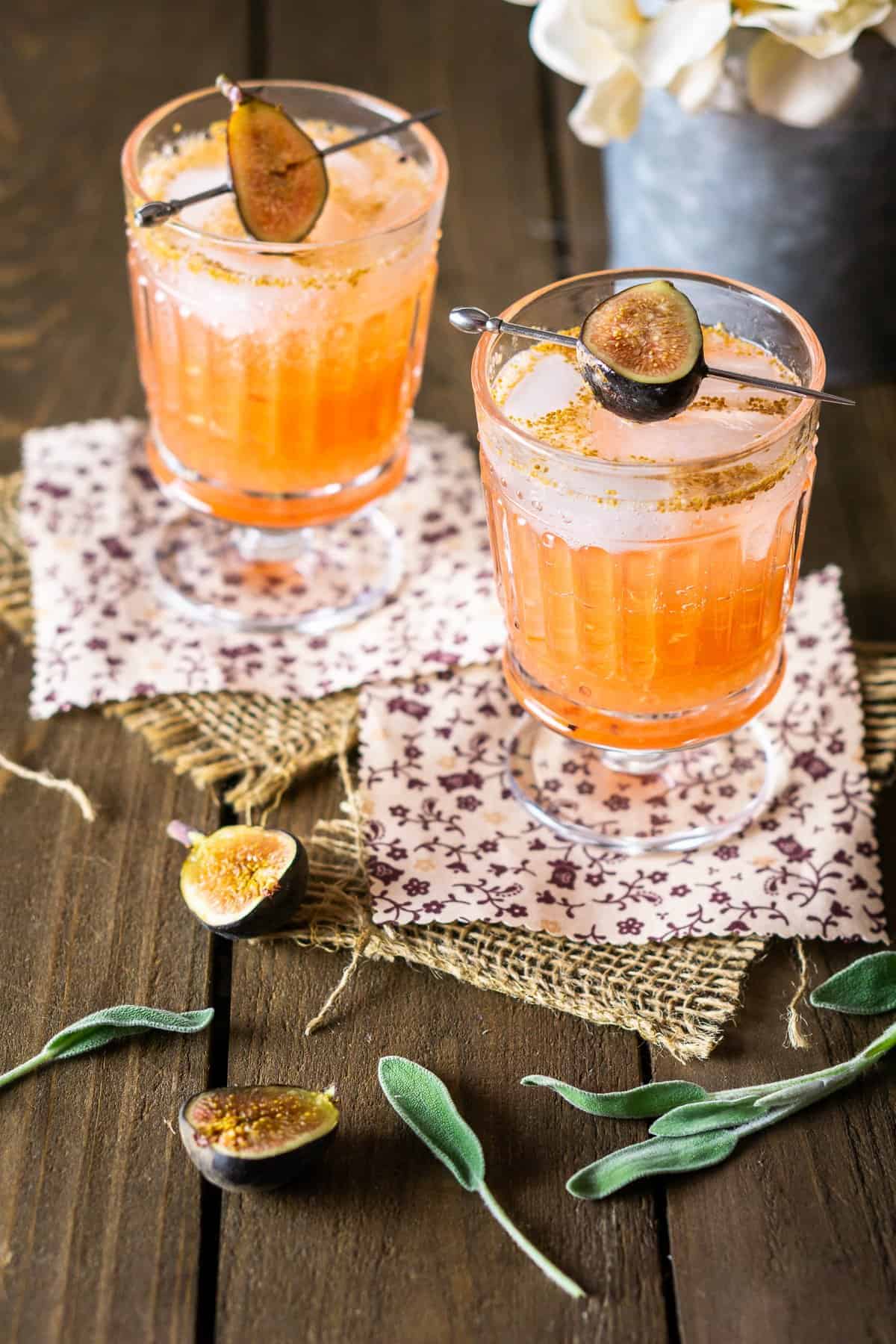 Sage-Fig Cocktail