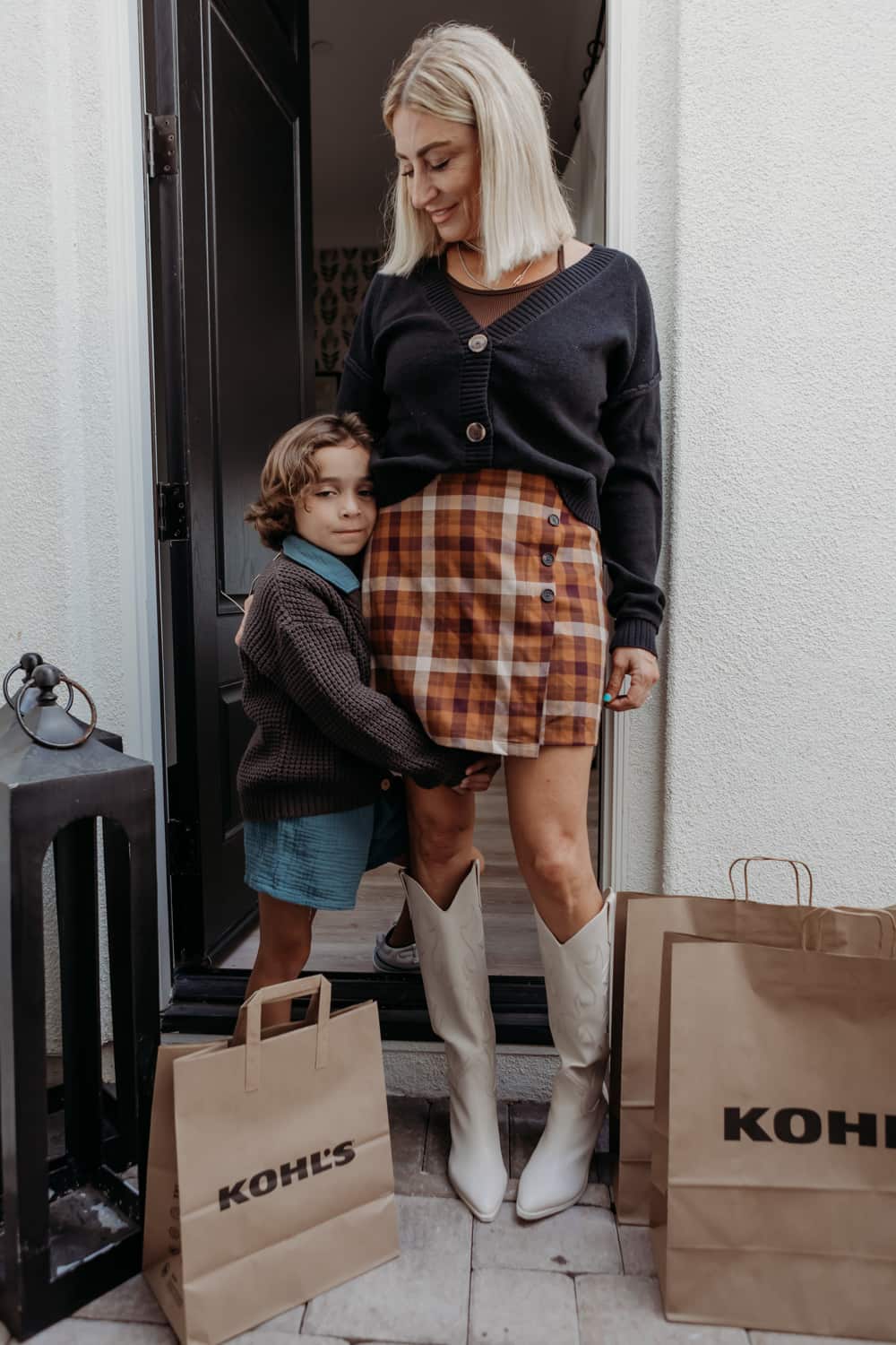 woman standing in the door