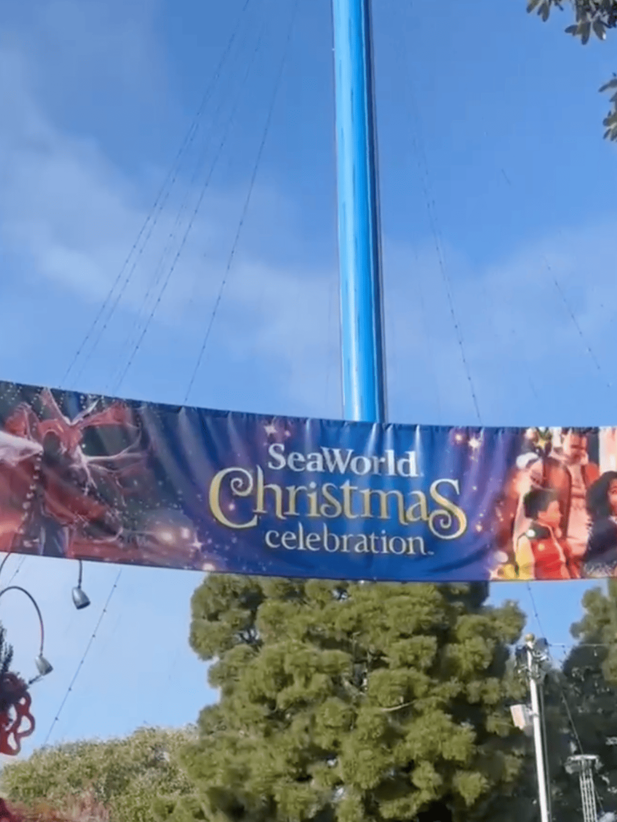 sea world Christmas banner